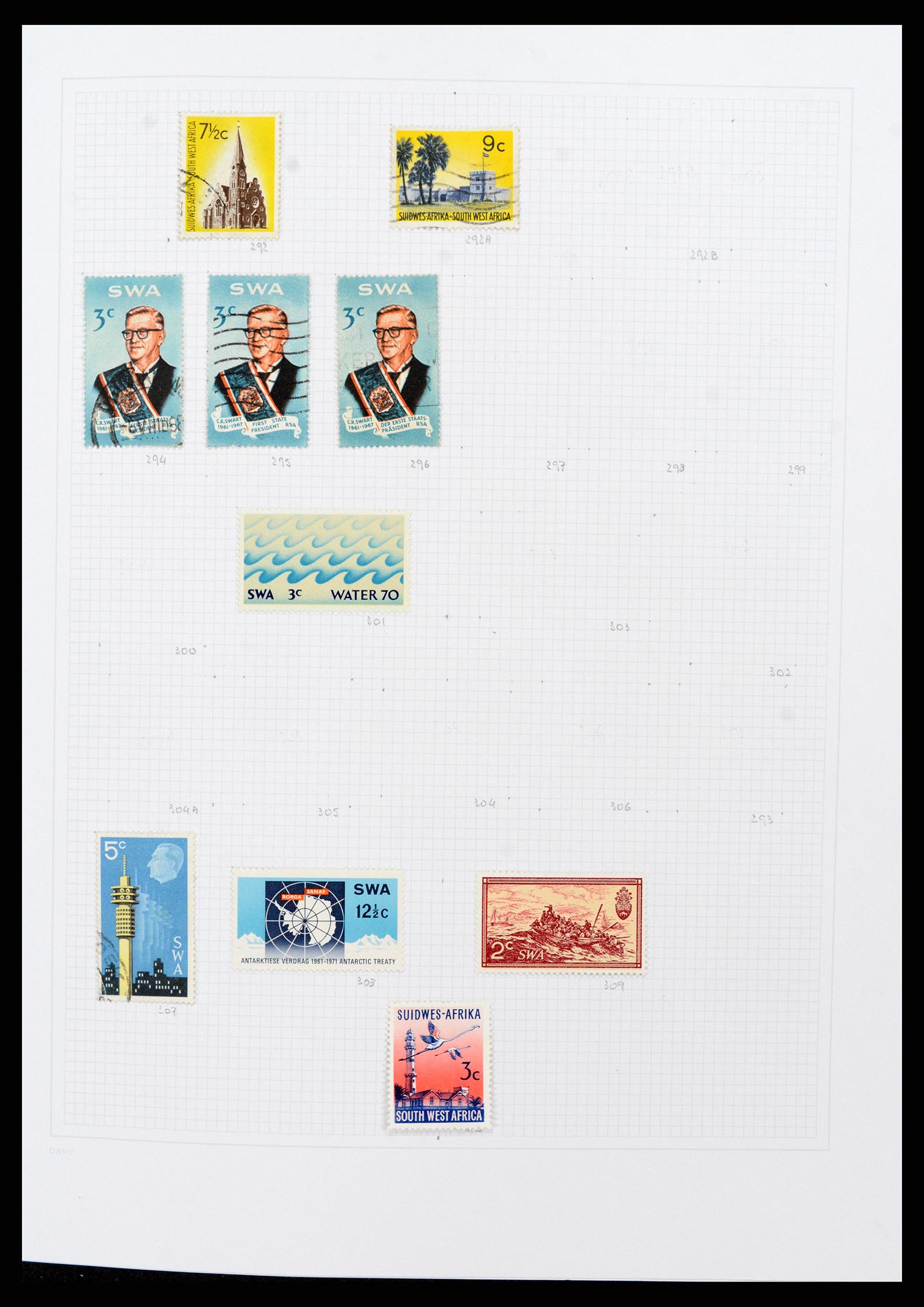 38147 0011 - Stamp collection 38147 South West Africa 1923-2016.