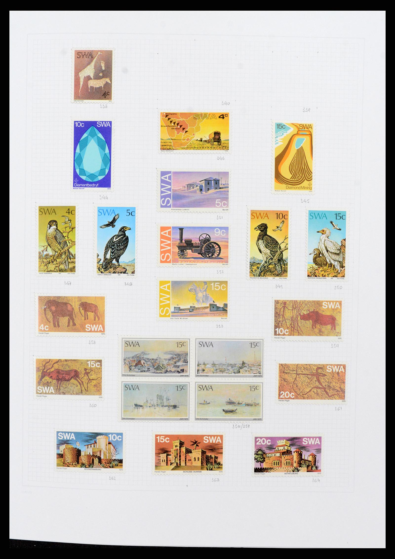 38147 0013 - Stamp collection 38147 South West Africa 1923-2016.