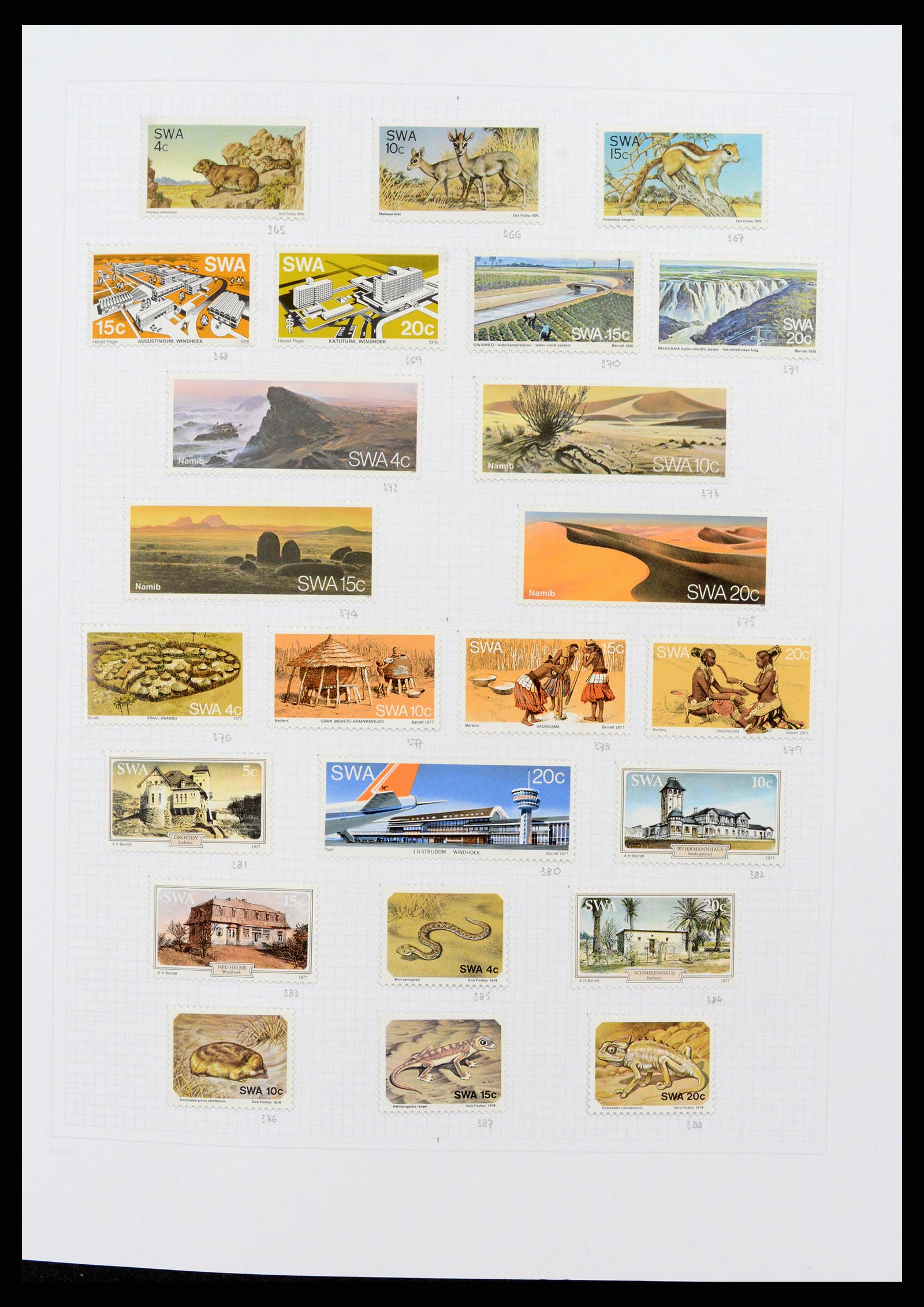 38147 0014 - Stamp collection 38147 South West Africa 1923-2016.