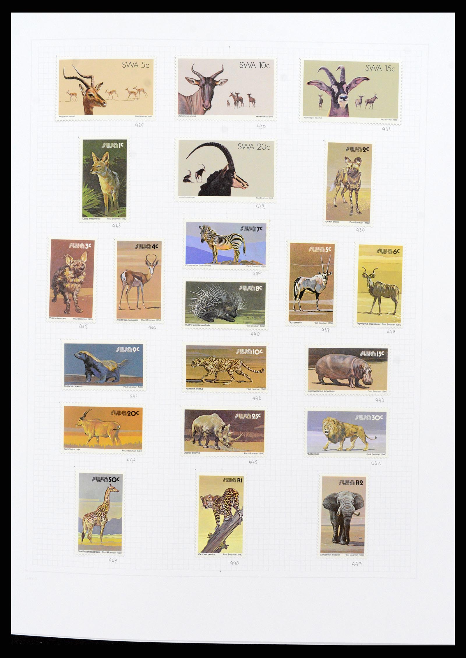 38147 0017 - Stamp collection 38147 South West Africa 1923-2016.