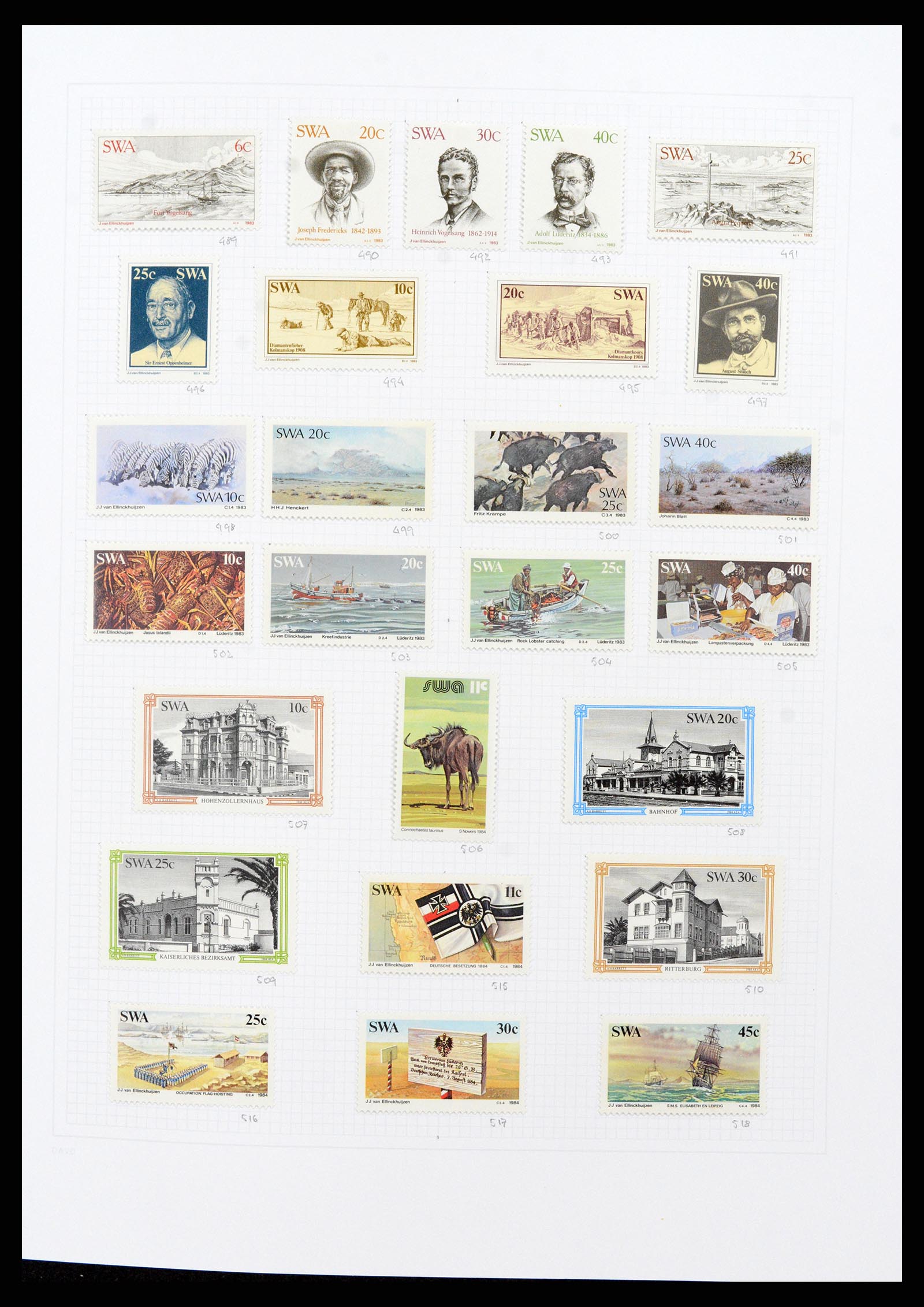 38147 0020 - Stamp collection 38147 South West Africa 1923-2016.