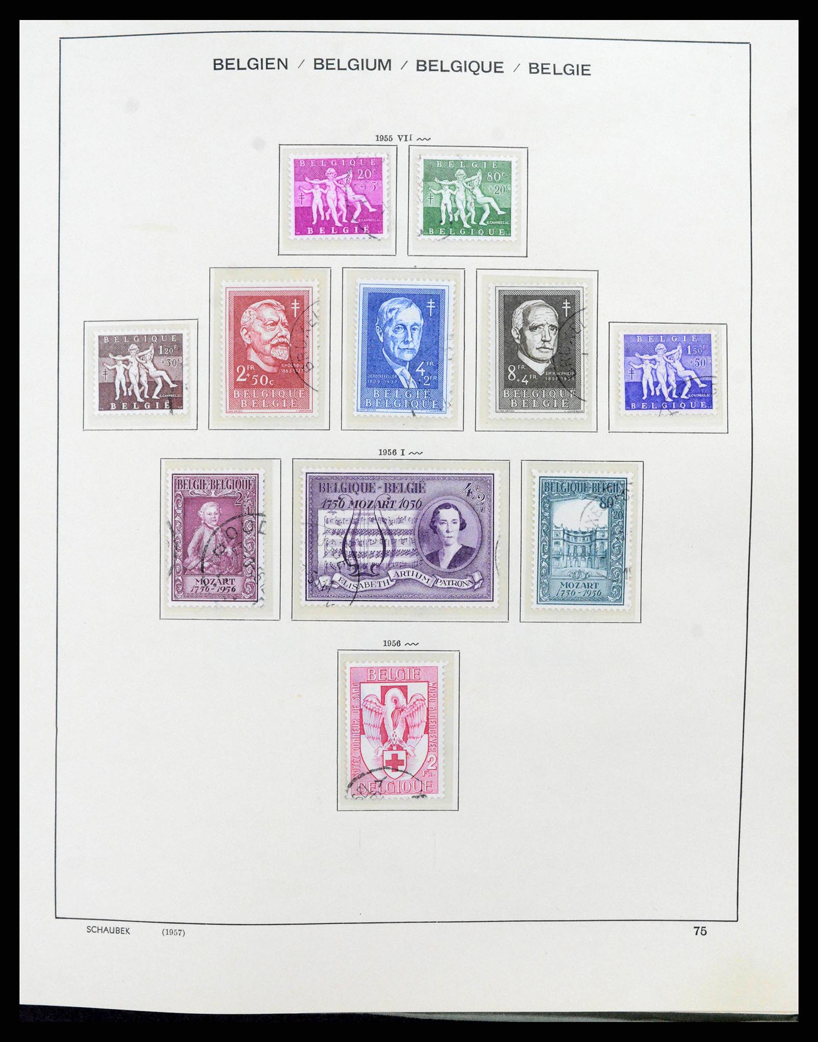 38167 0081 - Postzegelverzameling 38167 België 1849-1967.