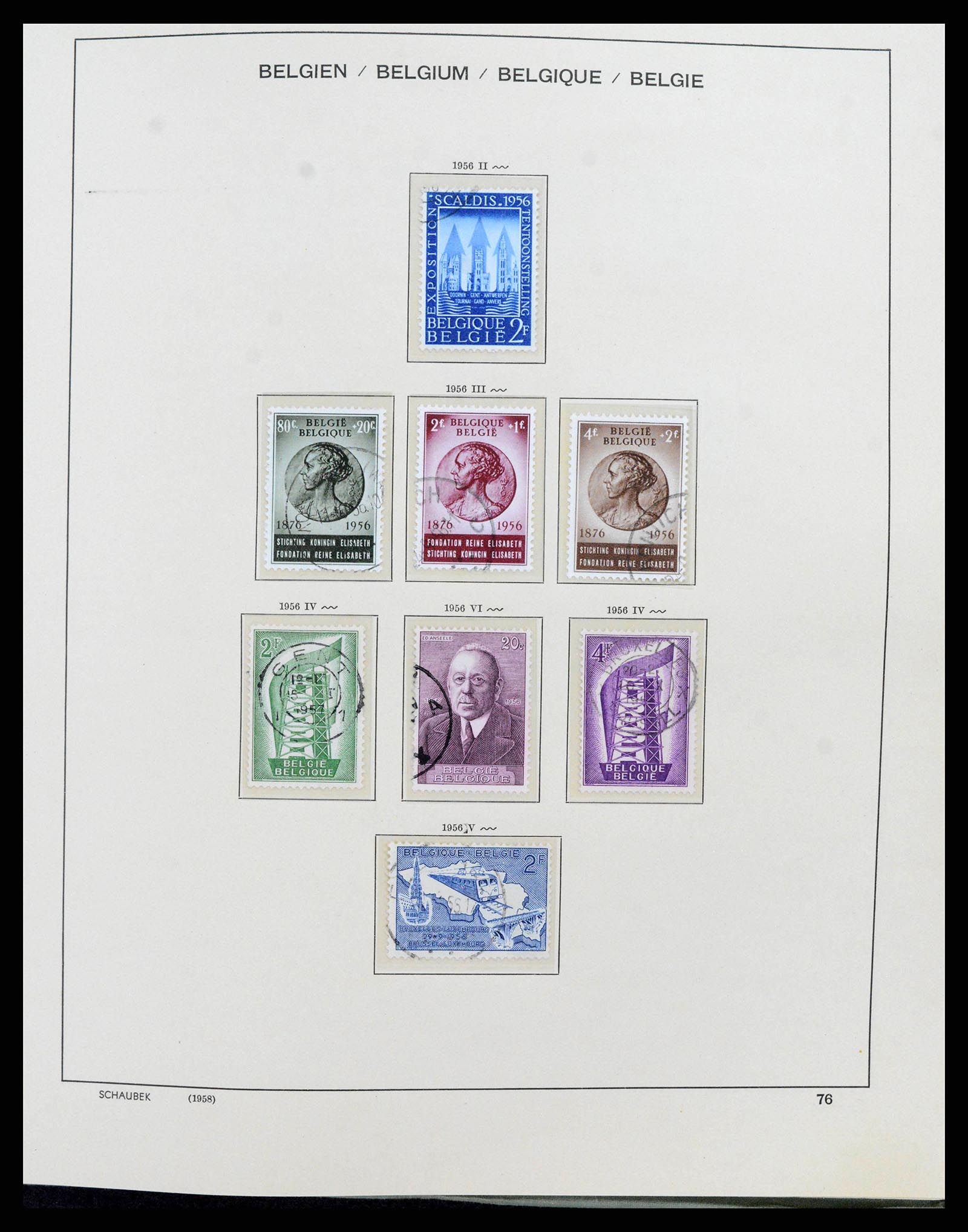 38167 0082 - Postzegelverzameling 38167 België 1849-1967.