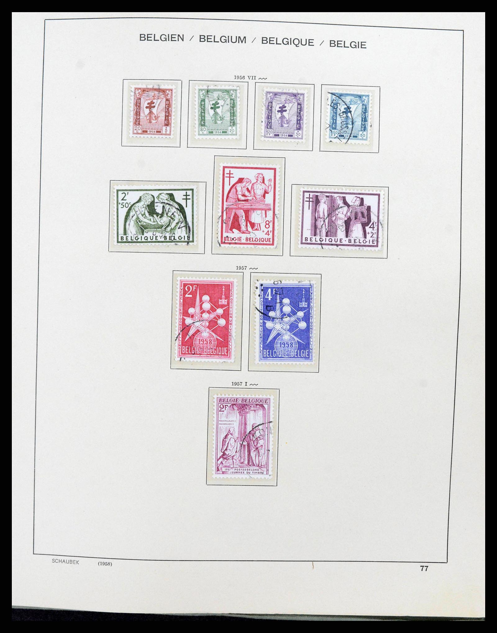 38167 0083 - Postzegelverzameling 38167 België 1849-1967.