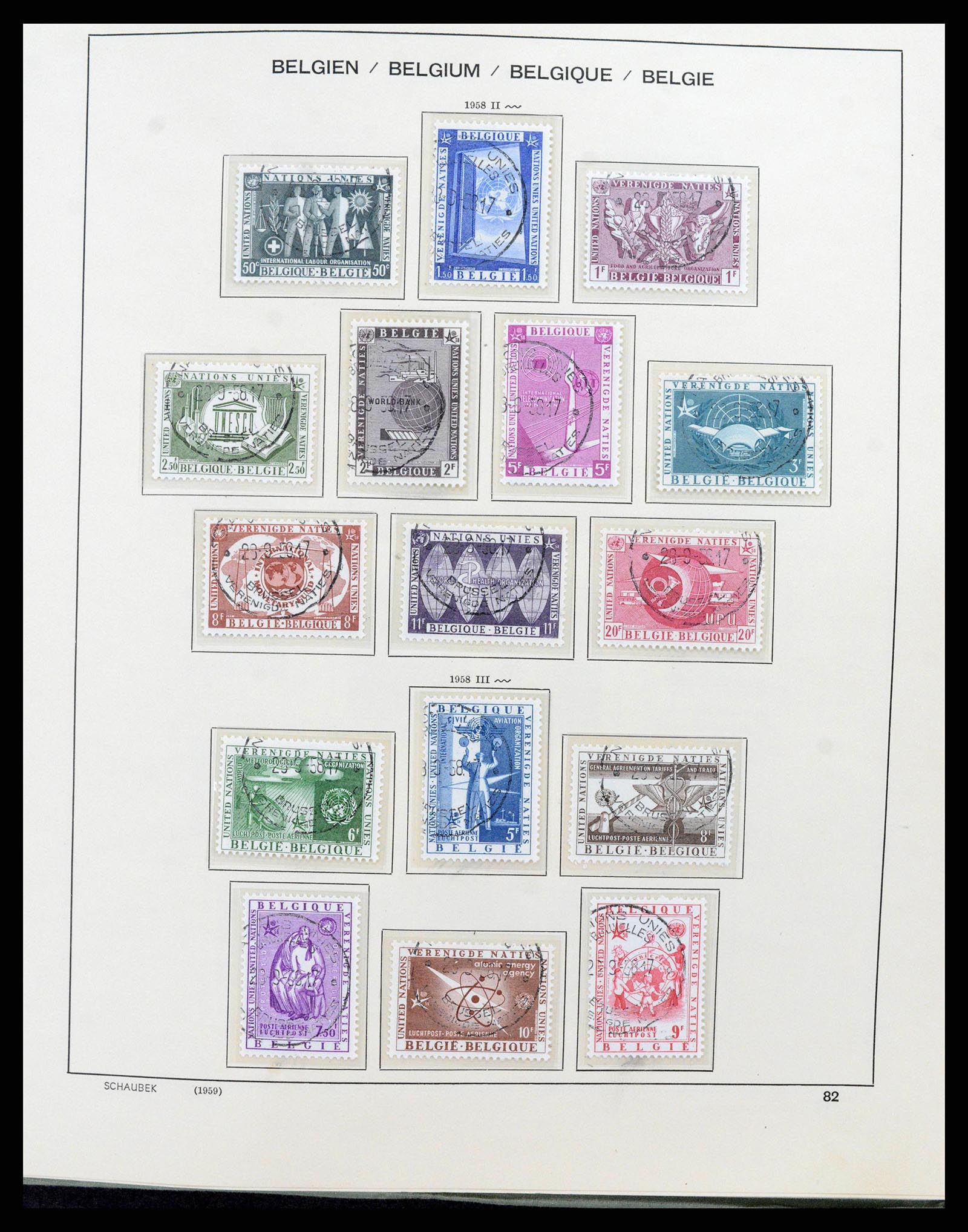 38167 0089 - Postzegelverzameling 38167 België 1849-1967.
