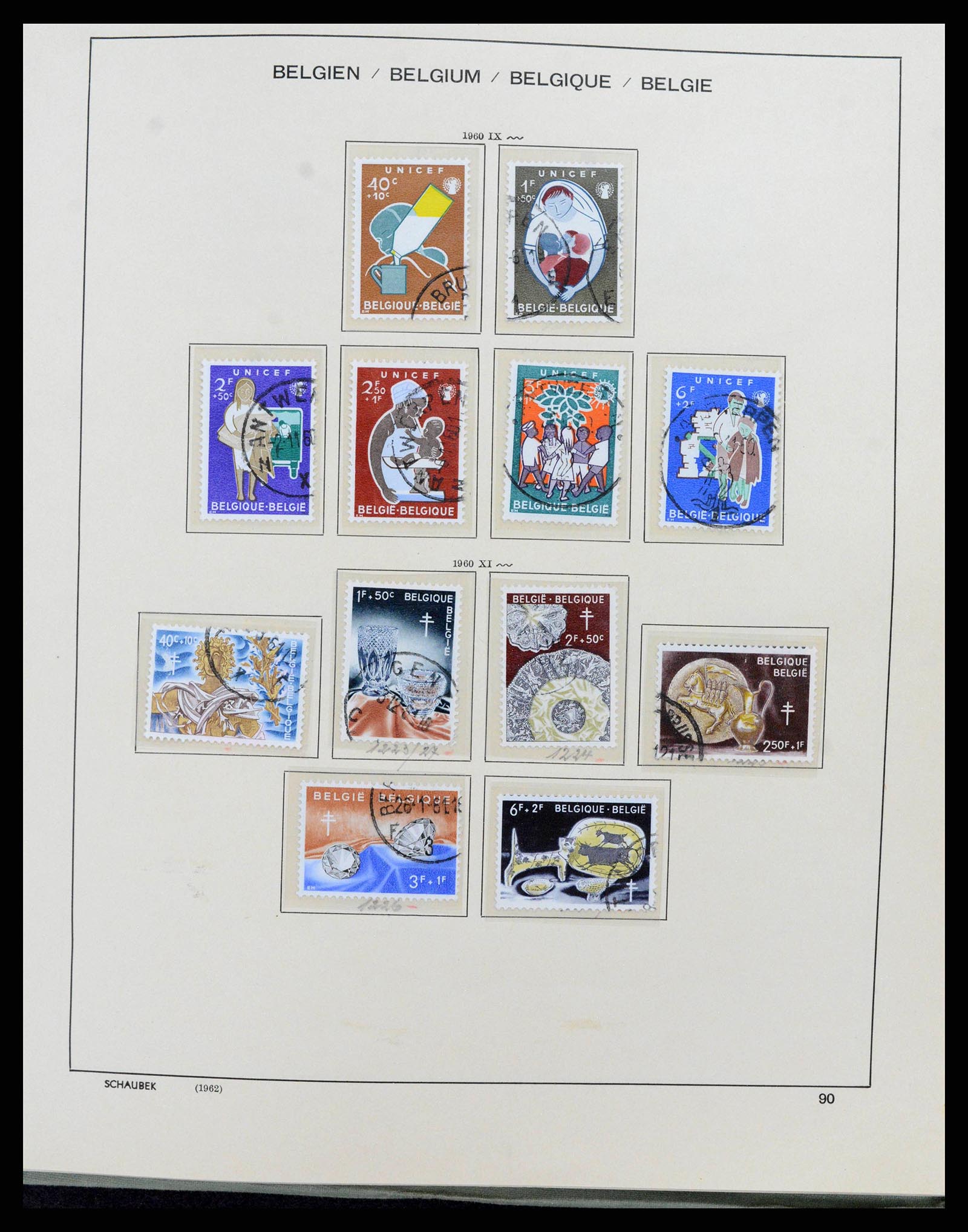 38167 0099 - Postzegelverzameling 38167 België 1849-1967.