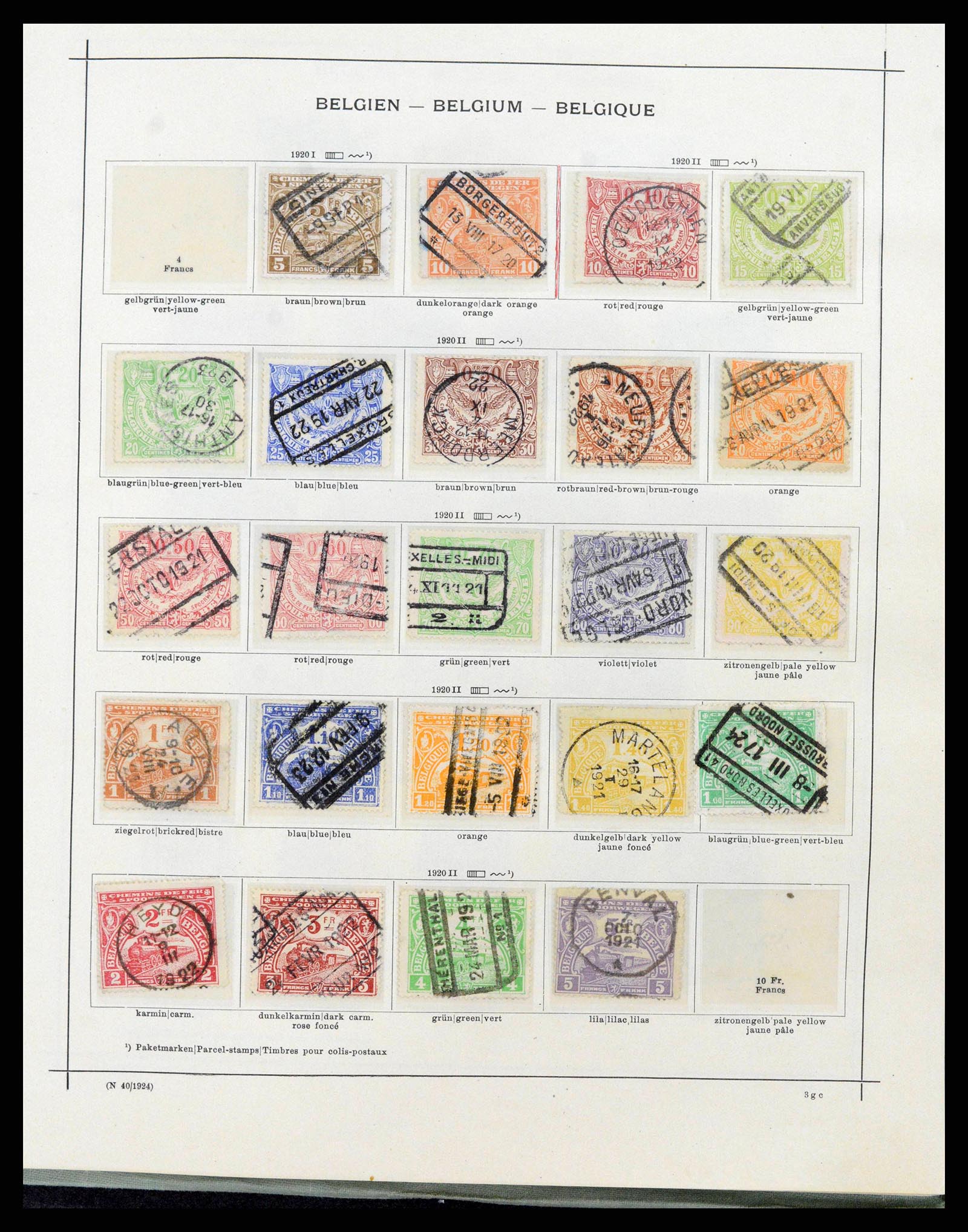 38167 0141 - Postzegelverzameling 38167 België 1849-1967.