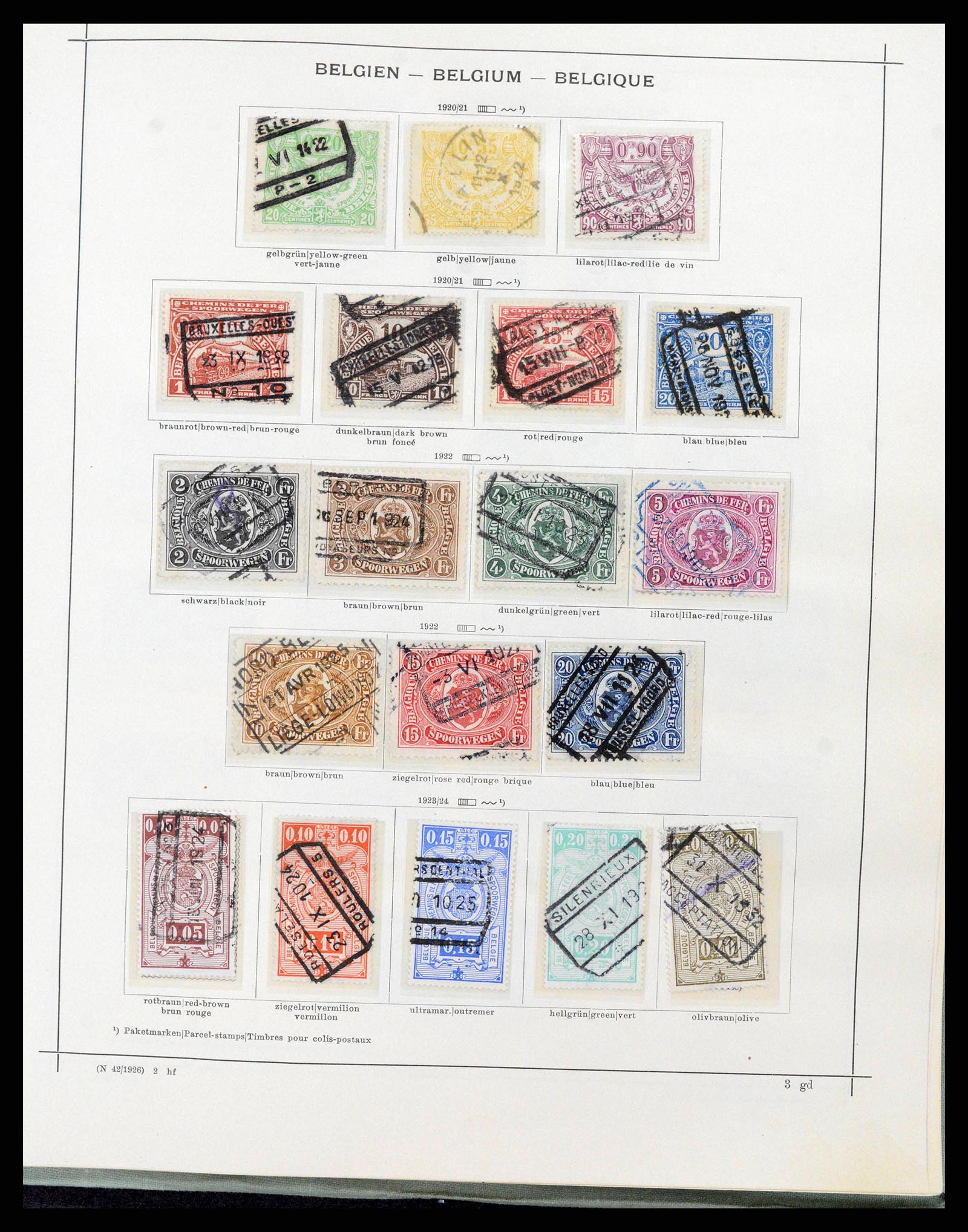 38167 0142 - Postzegelverzameling 38167 België 1849-1967.