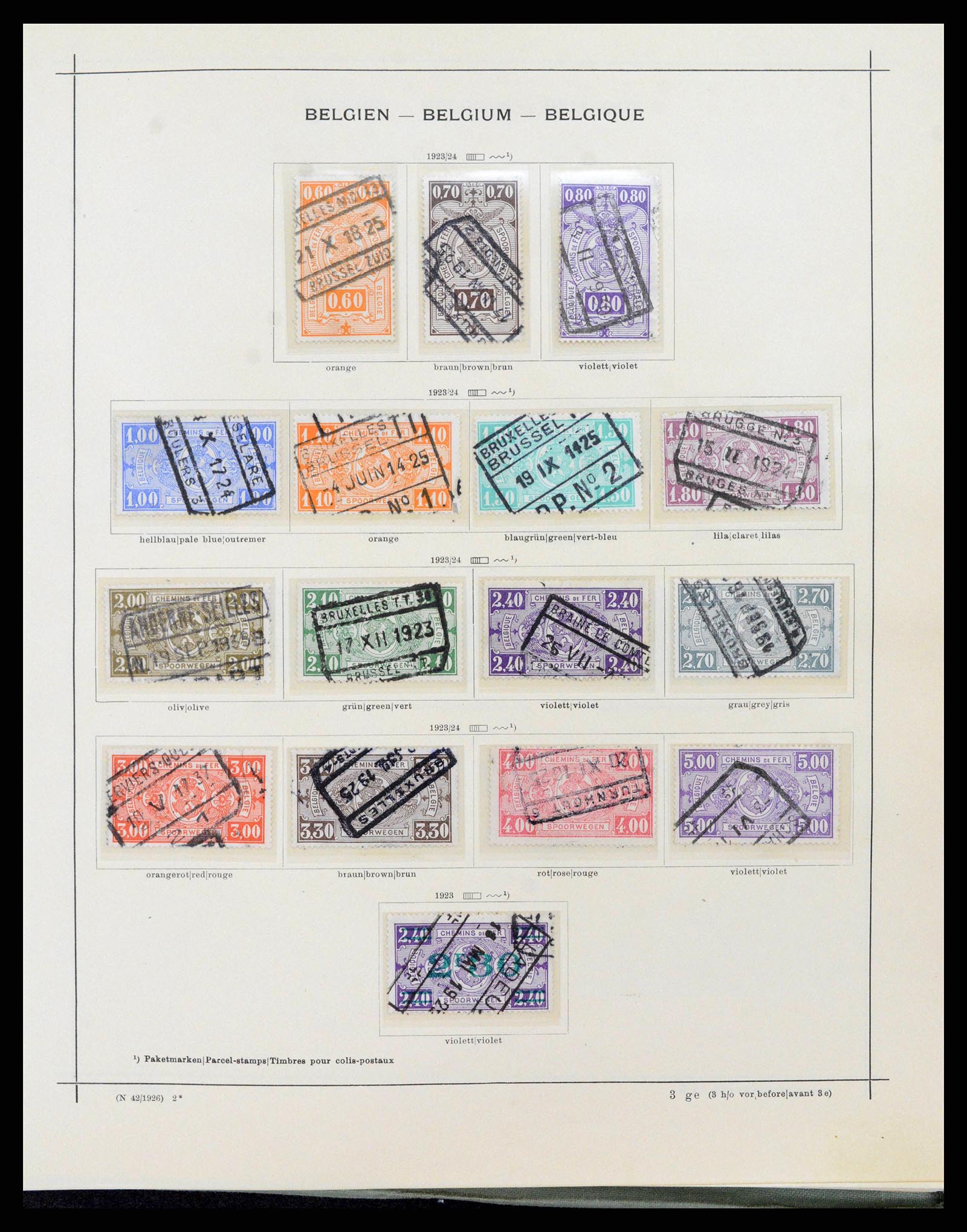 38167 0143 - Postzegelverzameling 38167 België 1849-1967.