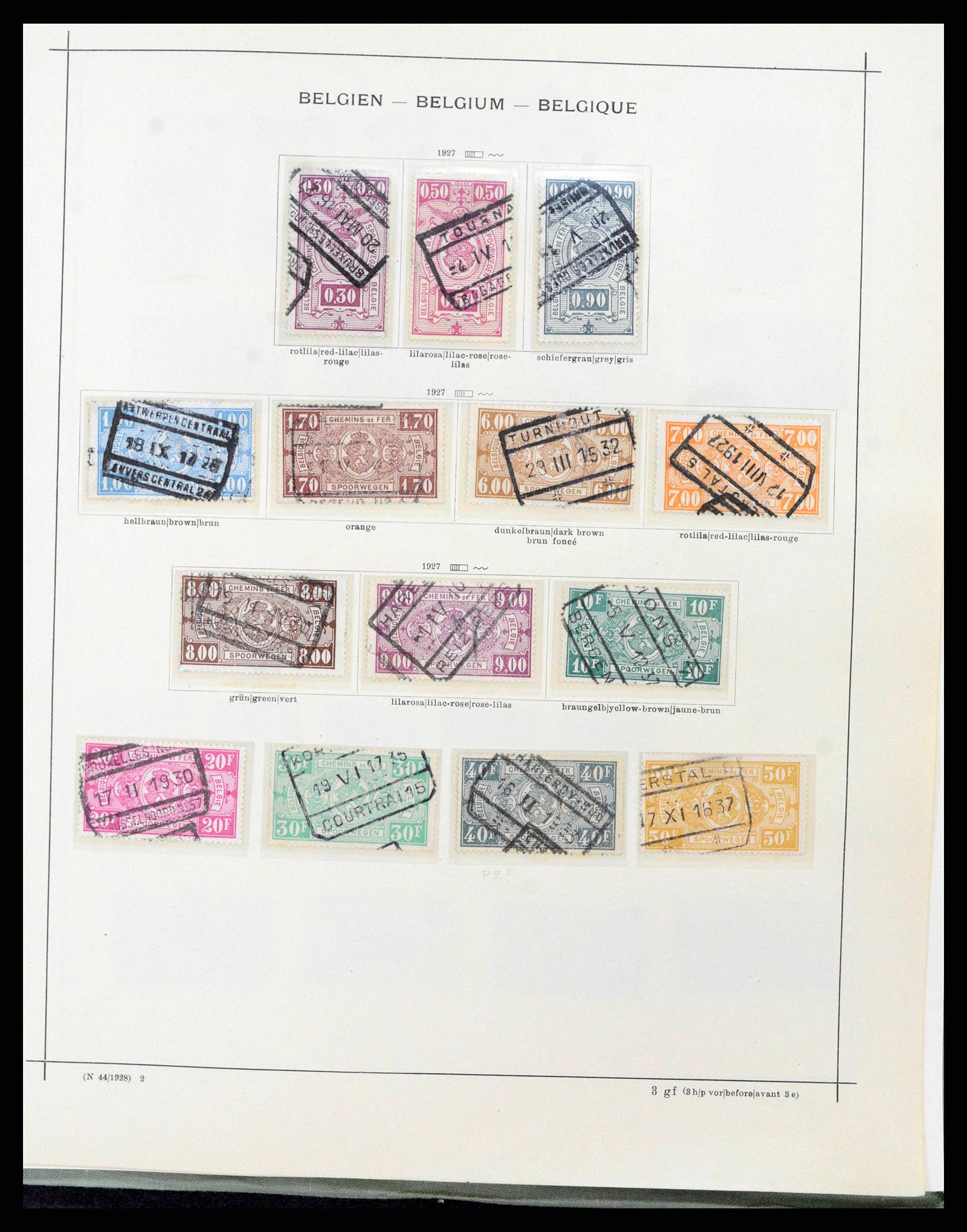 38167 0144 - Postzegelverzameling 38167 België 1849-1967.
