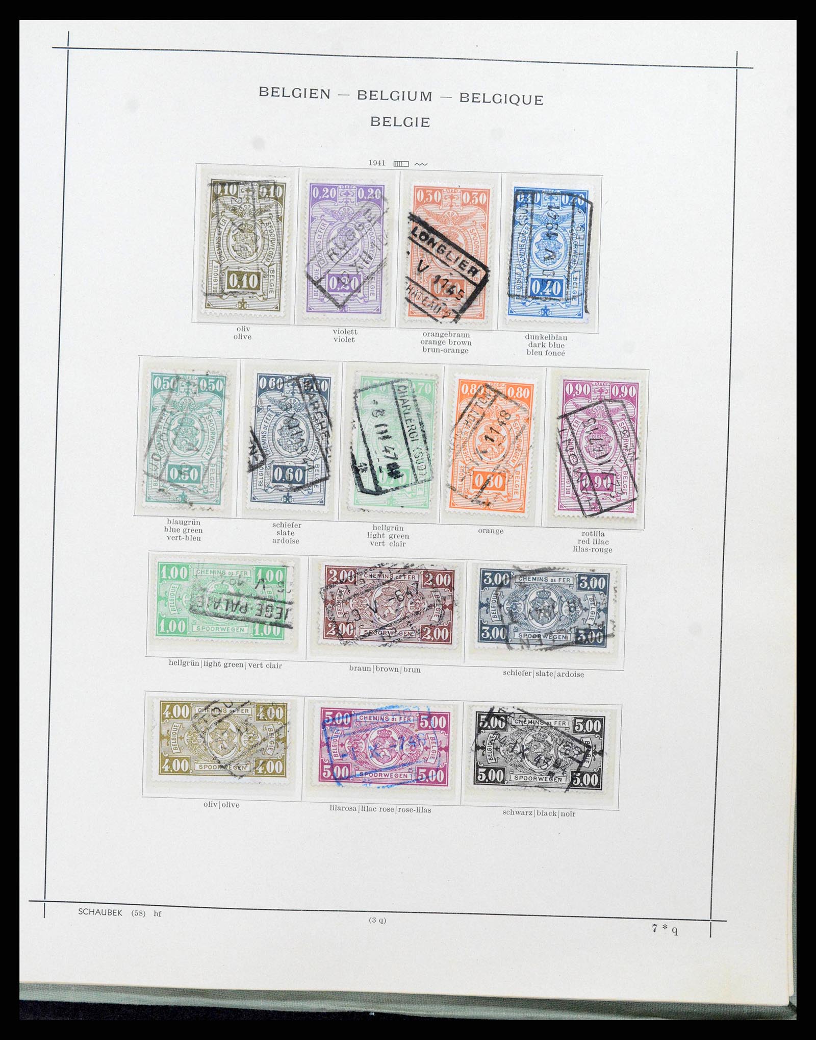 38167 0149 - Postzegelverzameling 38167 België 1849-1967.
