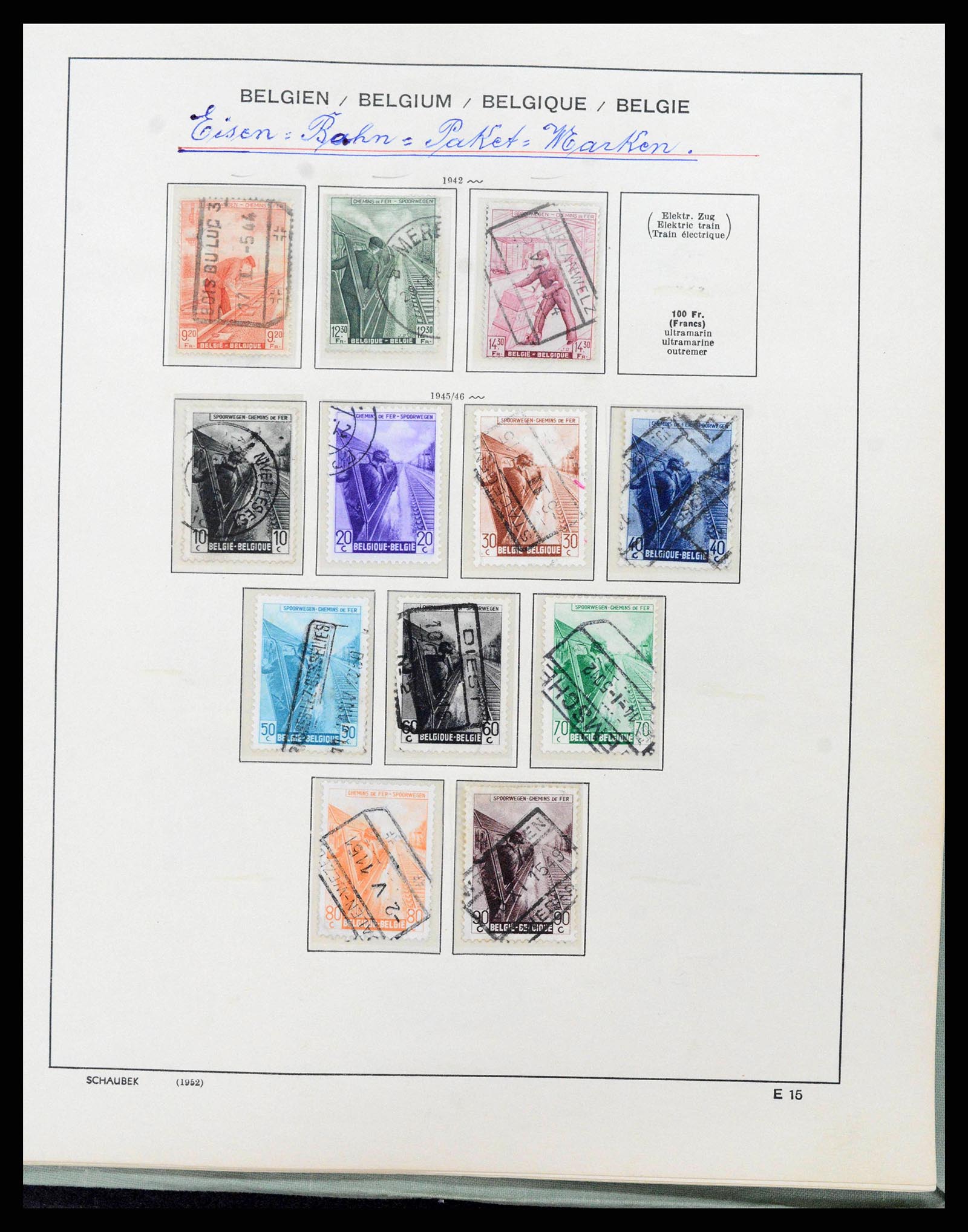 38167 0152 - Postzegelverzameling 38167 België 1849-1967.
