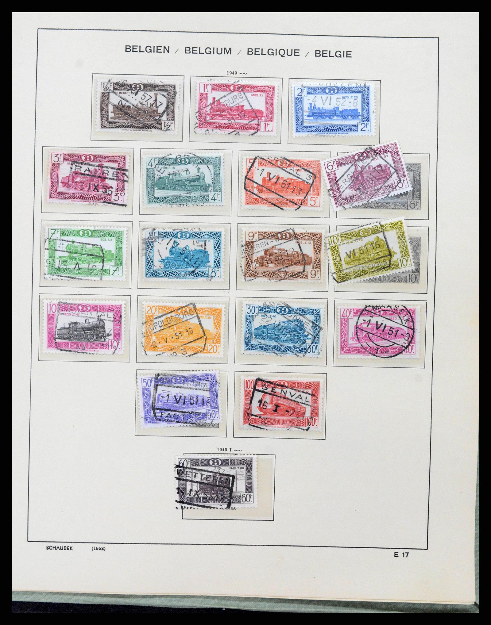 38167 0154 - Postzegelverzameling 38167 België 1849-1967.
