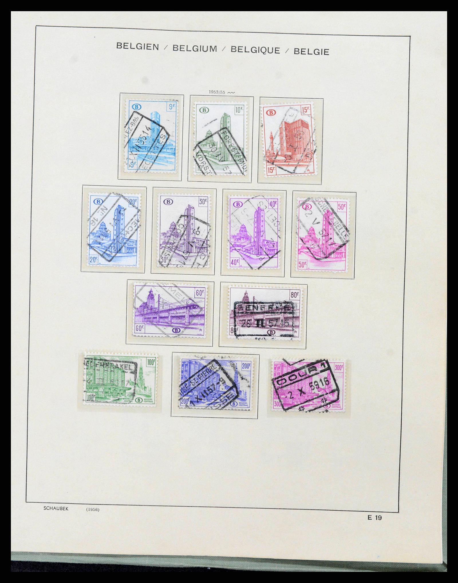 38167 0156 - Postzegelverzameling 38167 België 1849-1967.