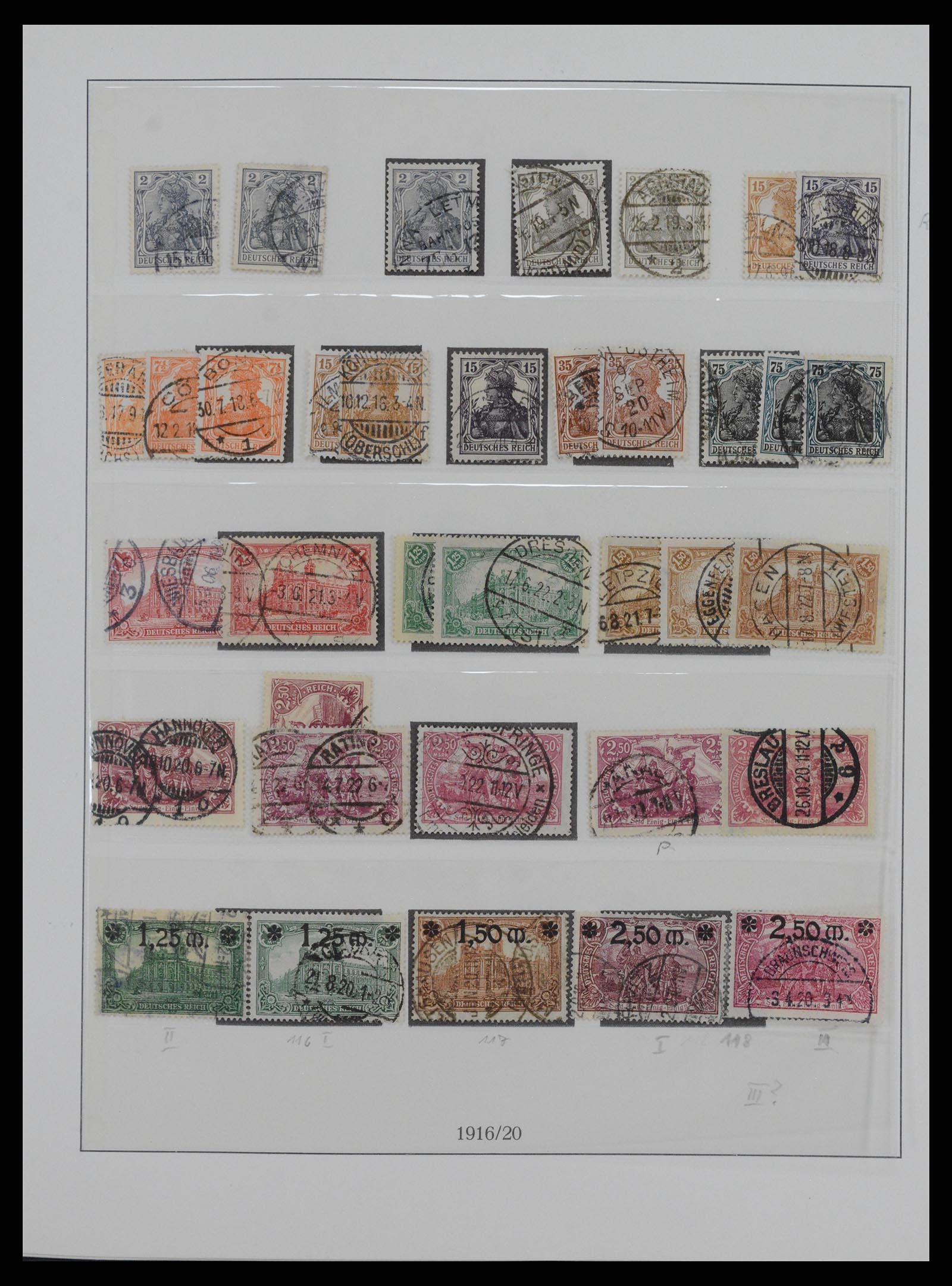 38175 0008 - Stamp collection 38175 German Reich 1872-1945.