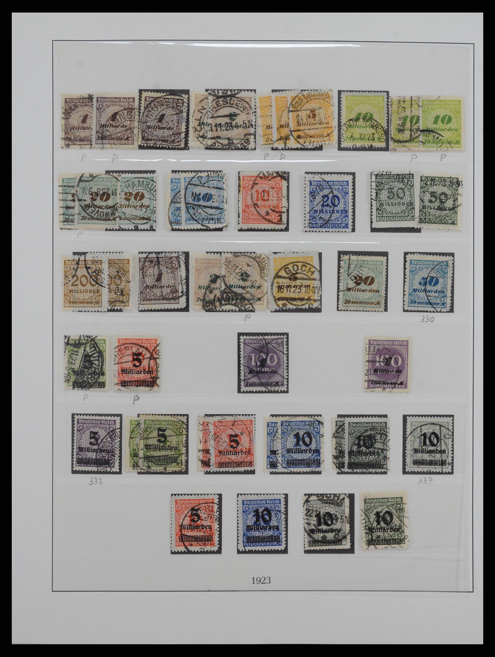 38175 0019 - Stamp collection 38175 German Reich 1872-1945.