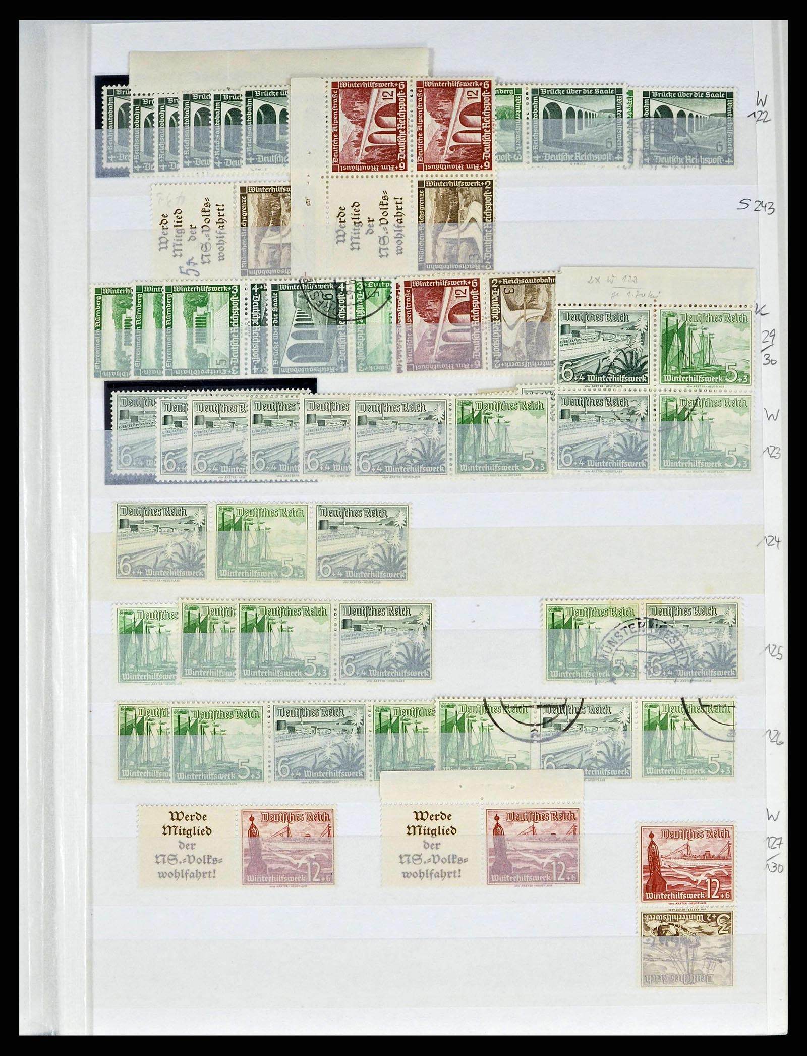 38184 0021 - Postzegelverzameling 38184 Duitse Rijk combinaties 1915-1941.