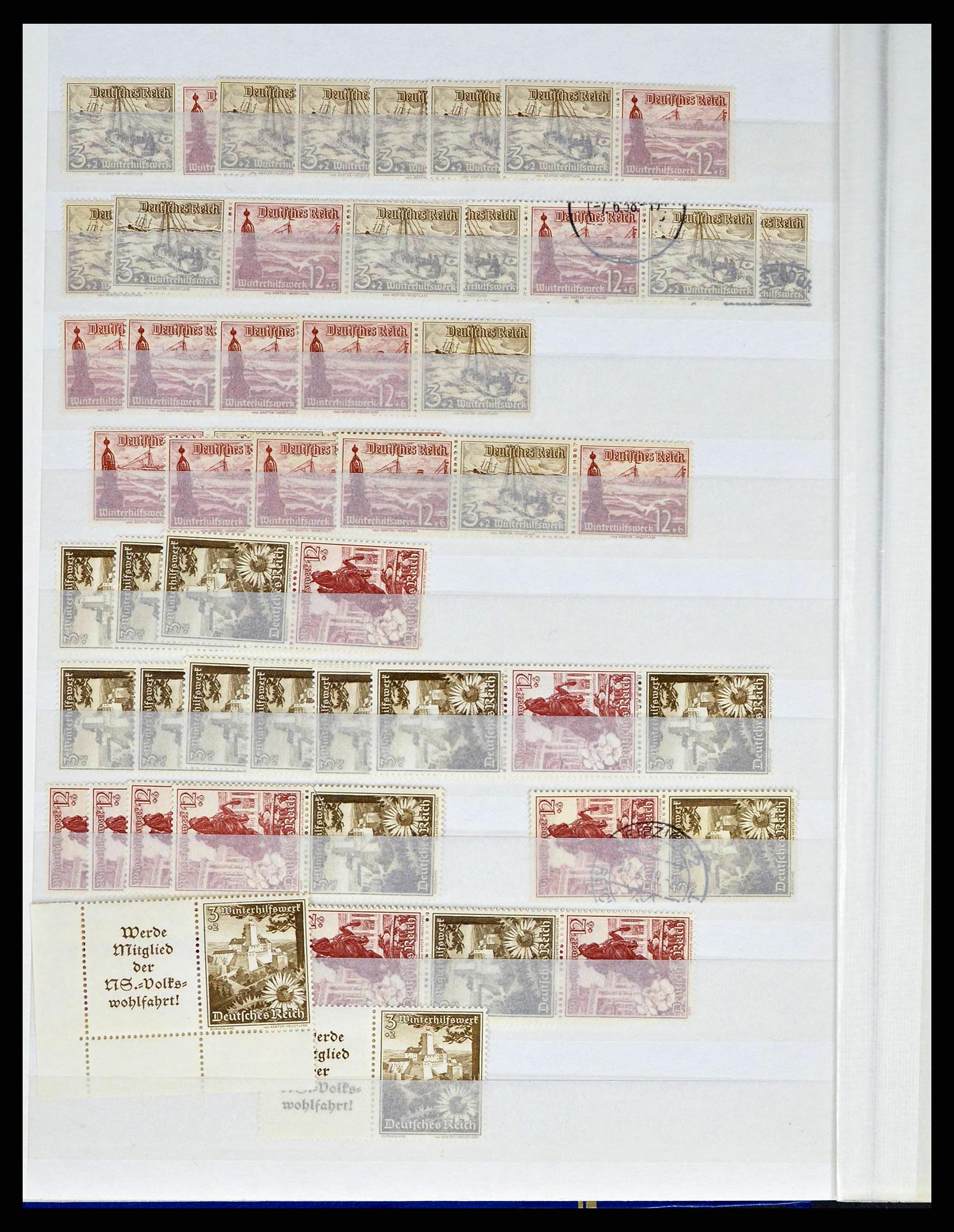 38184 0023 - Postzegelverzameling 38184 Duitse Rijk combinaties 1915-1941.
