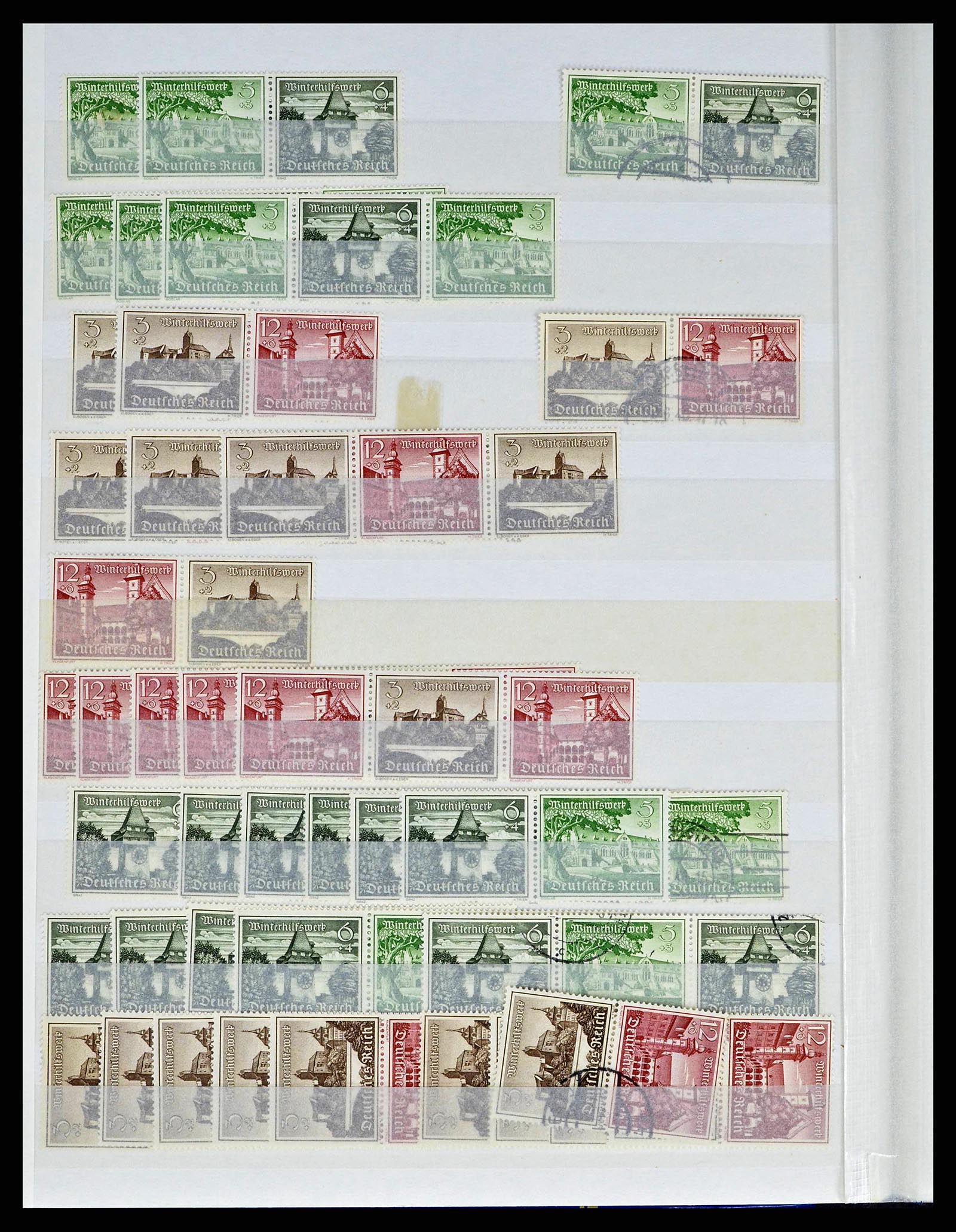 38184 0024 - Postzegelverzameling 38184 Duitse Rijk combinaties 1915-1941.