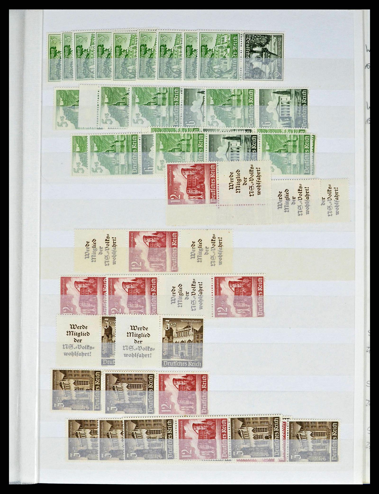 38184 0025 - Postzegelverzameling 38184 Duitse Rijk combinaties 1915-1941.