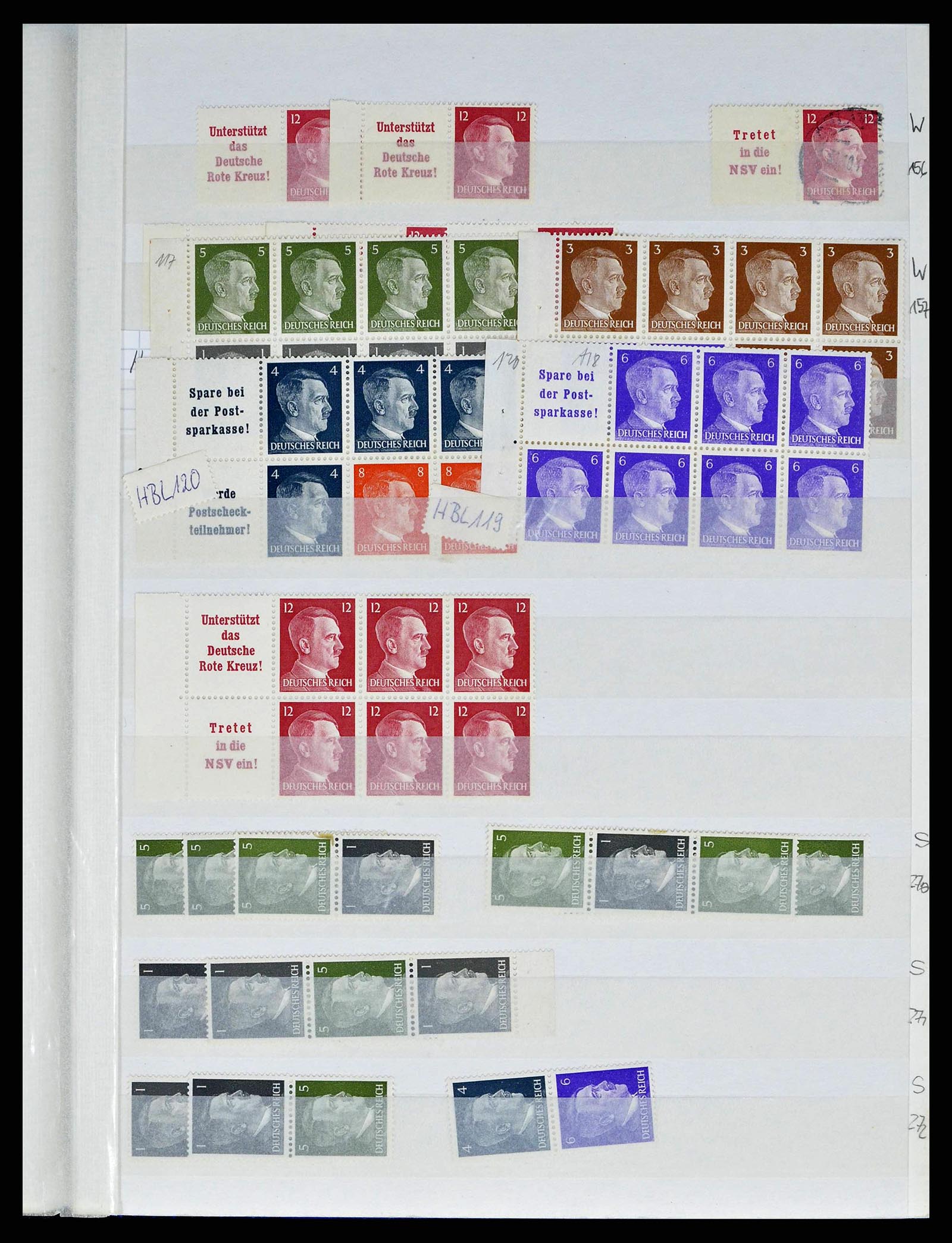 38184 0026 - Postzegelverzameling 38184 Duitse Rijk combinaties 1915-1941.