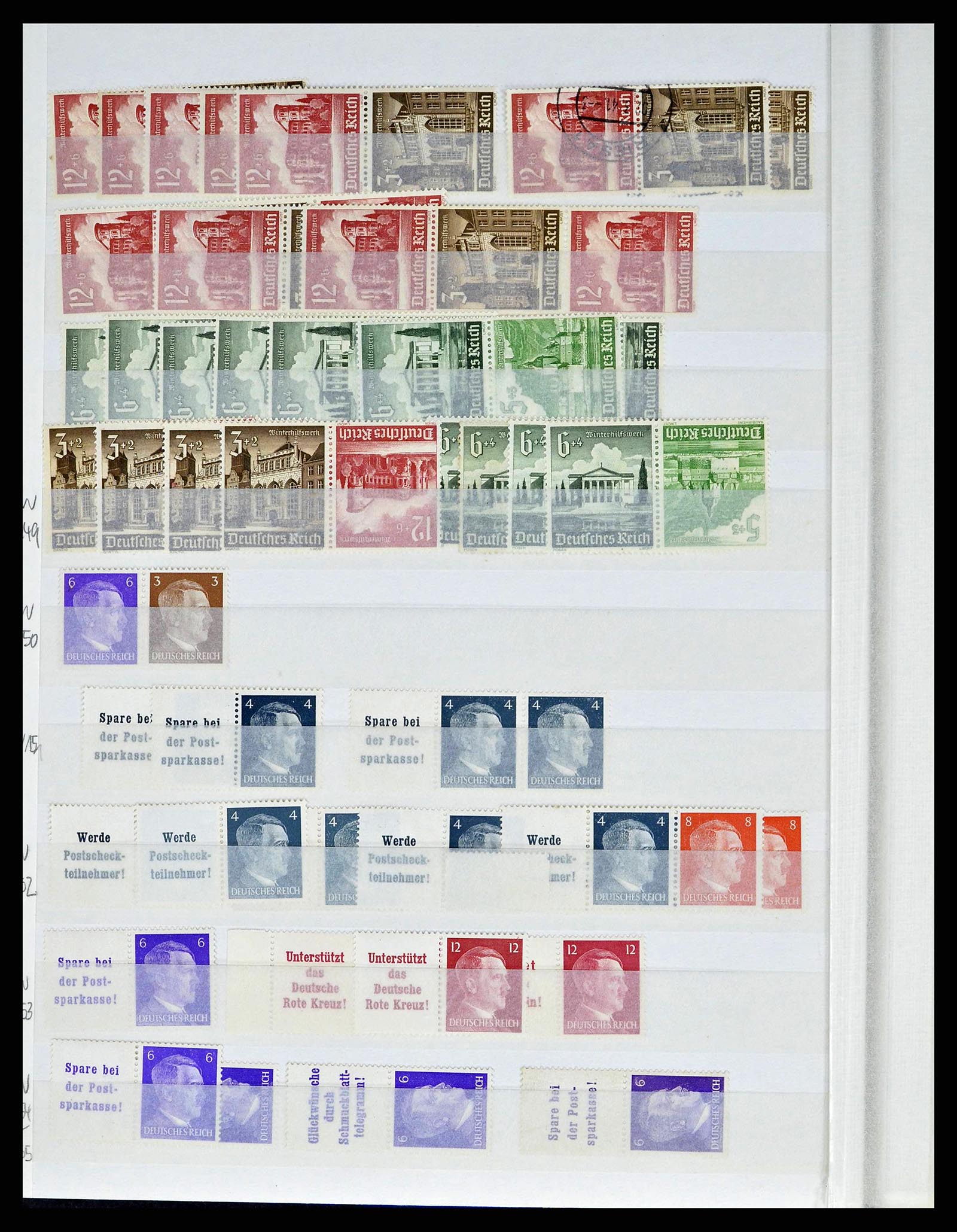 38184 0027 - Postzegelverzameling 38184 Duitse Rijk combinaties 1915-1941.