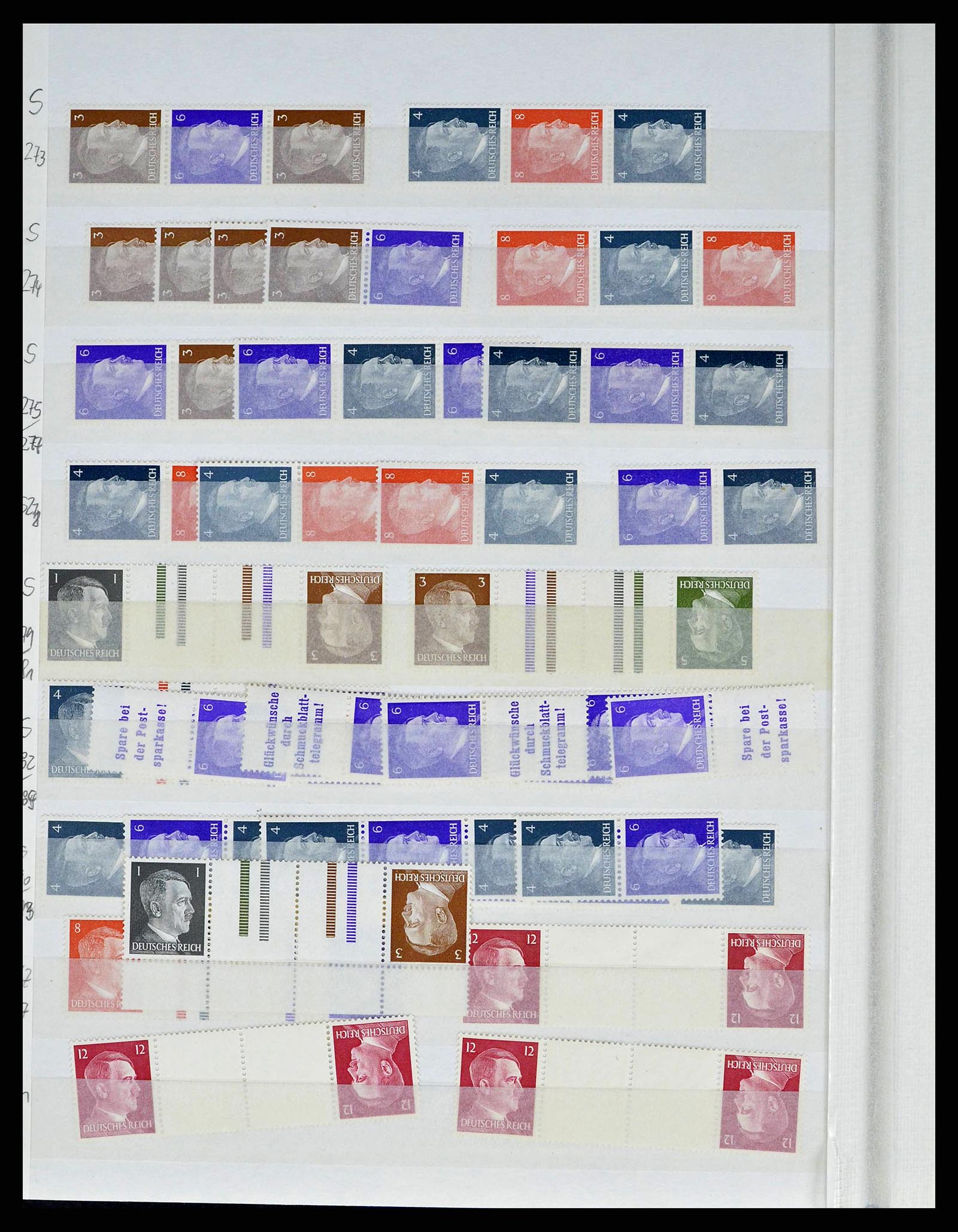 38184 0028 - Postzegelverzameling 38184 Duitse Rijk combinaties 1915-1941.