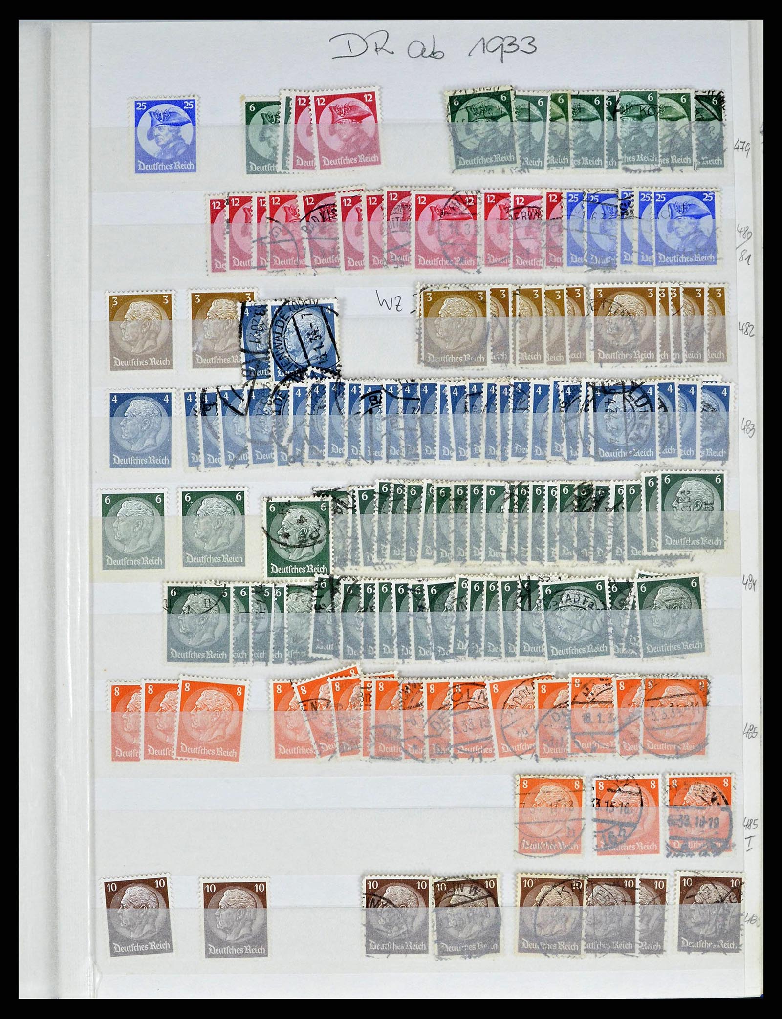 38184 0029 - Postzegelverzameling 38184 Duitse Rijk combinaties 1915-1941.