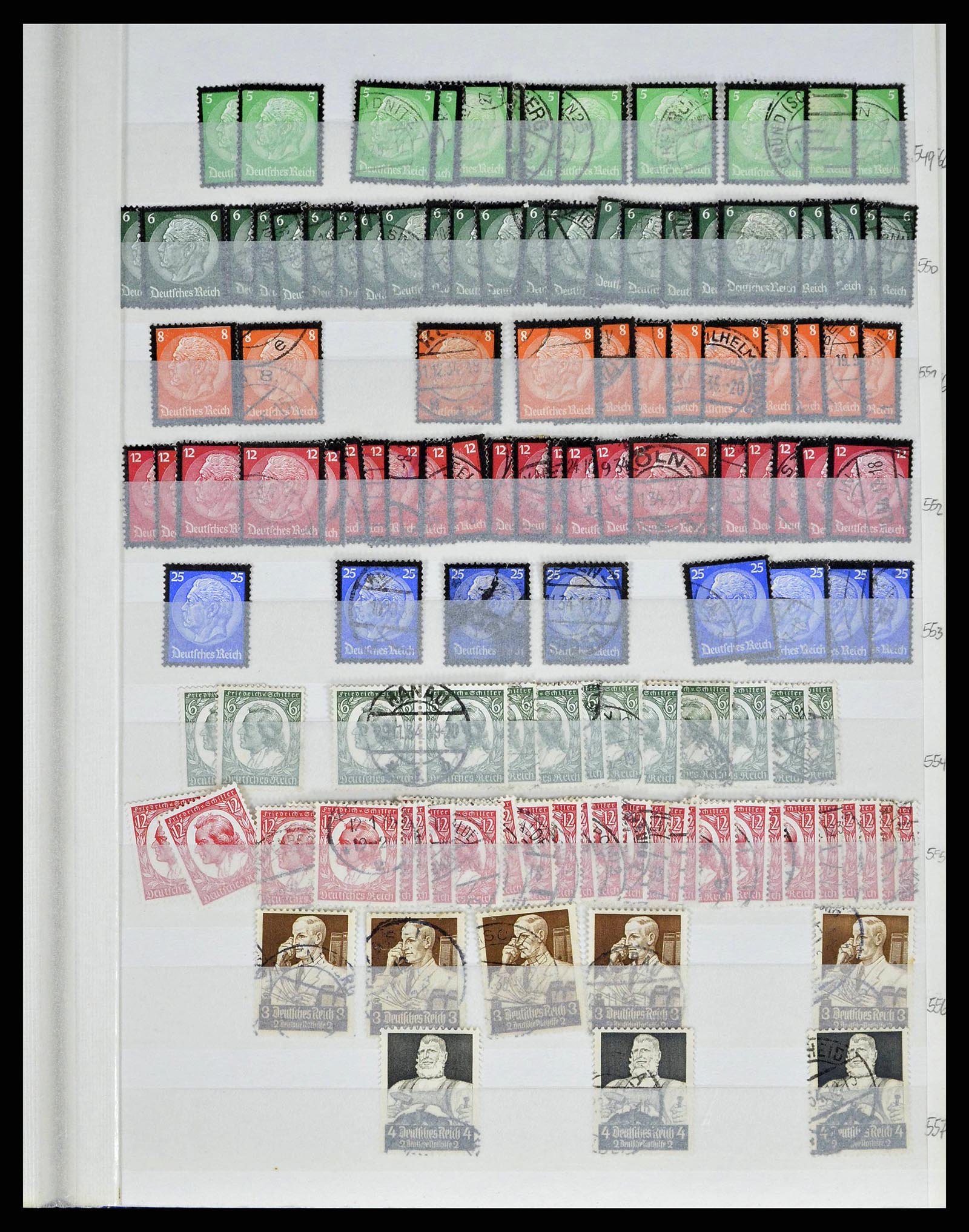 38184 0038 - Postzegelverzameling 38184 Duitse Rijk combinaties 1915-1941.