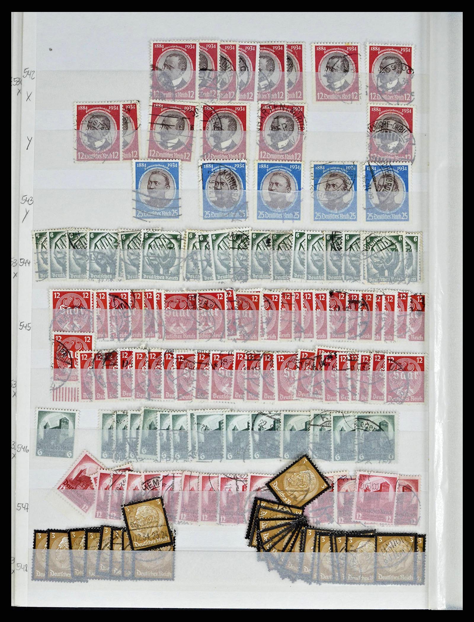 38184 0039 - Postzegelverzameling 38184 Duitse Rijk combinaties 1915-1941.