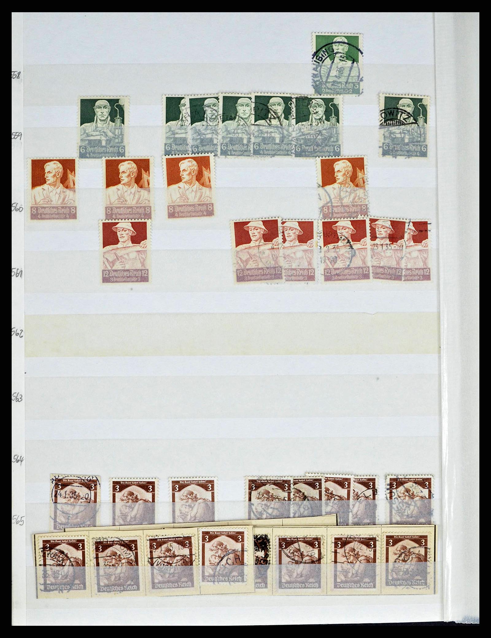 38184 0040 - Postzegelverzameling 38184 Duitse Rijk combinaties 1915-1941.