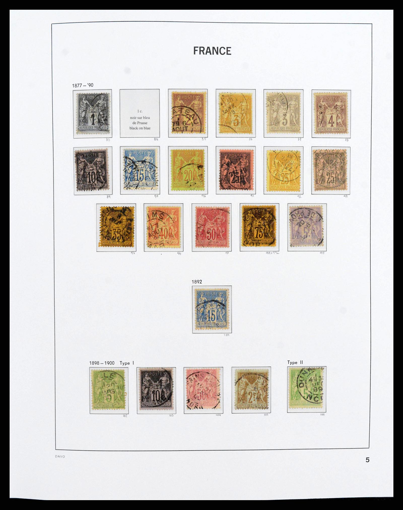 38209 0005 - Stamp collection 38209 France 1849-2020.