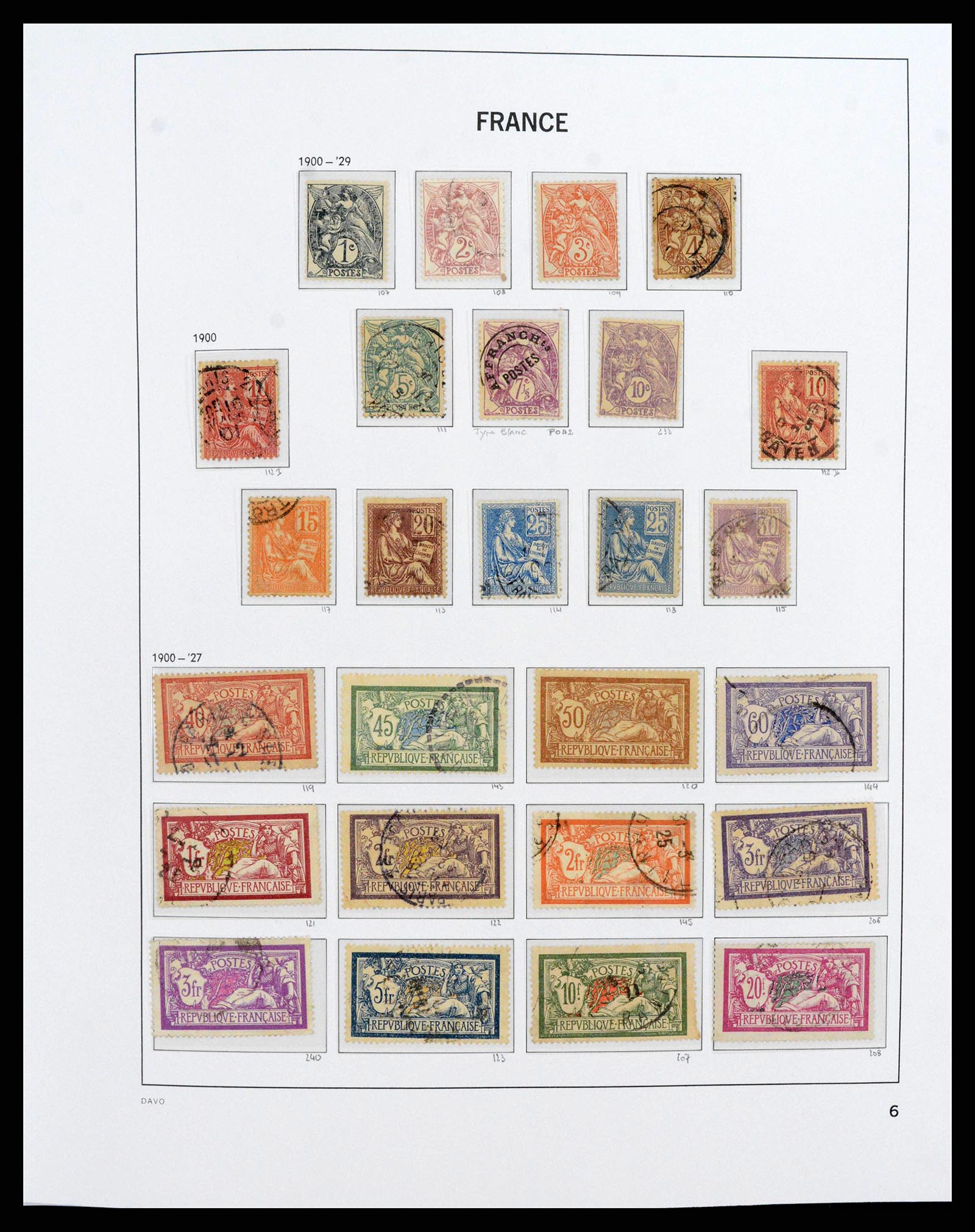 38209 0006 - Stamp collection 38209 France 1849-2020.