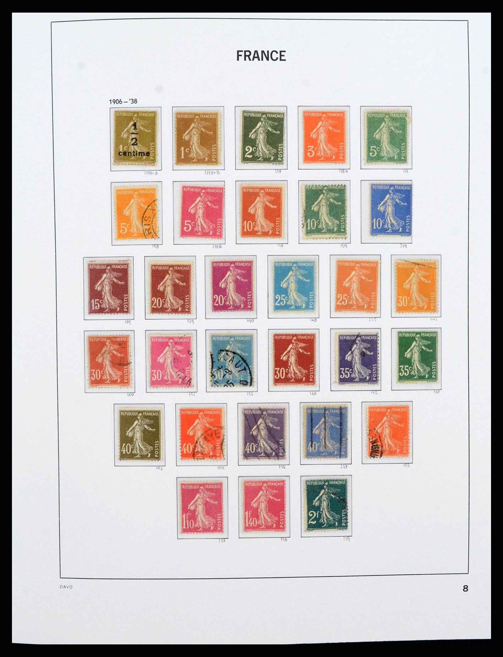 38209 0009 - Stamp collection 38209 France 1849-2020.