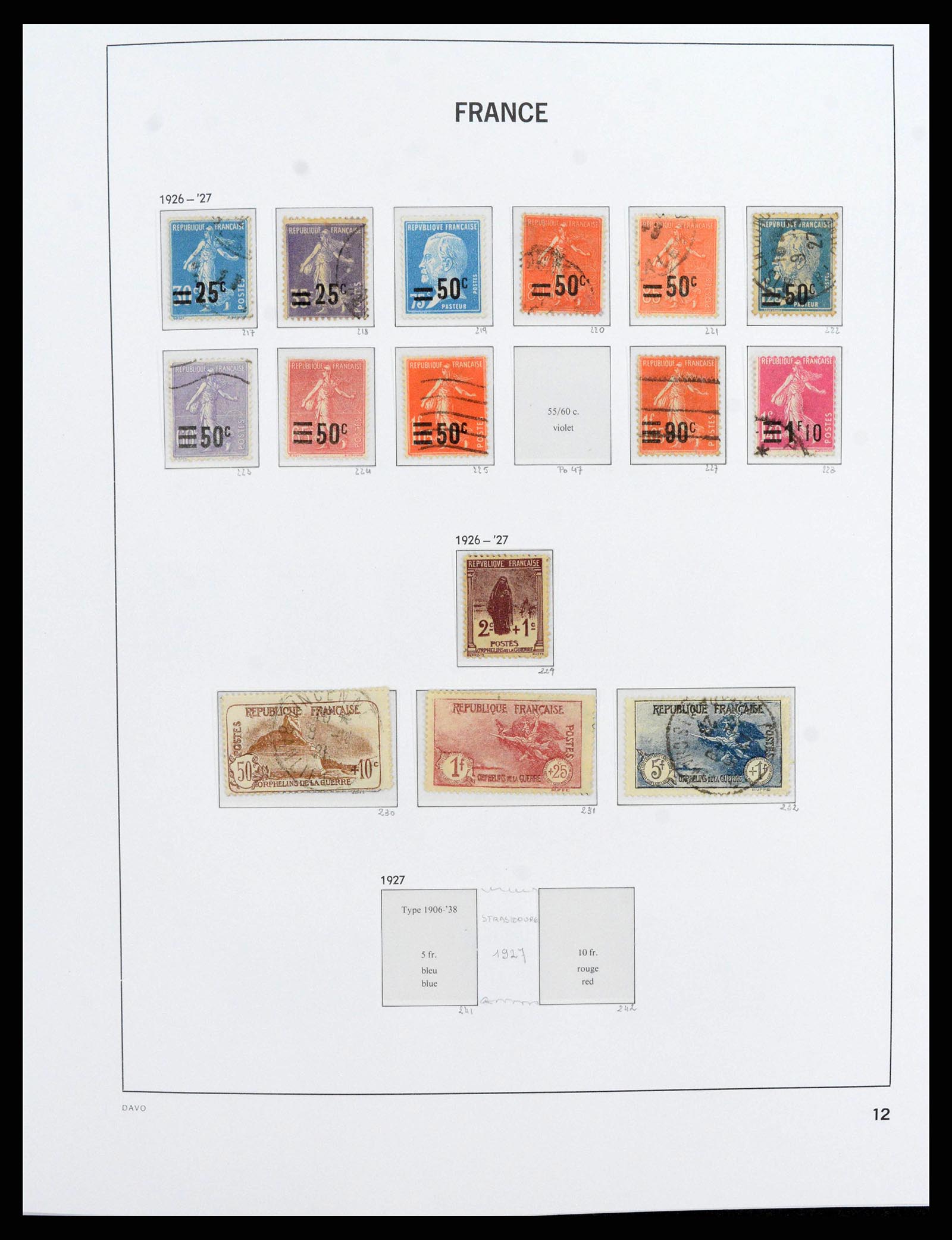 38209 0013 - Stamp collection 38209 France 1849-2020.