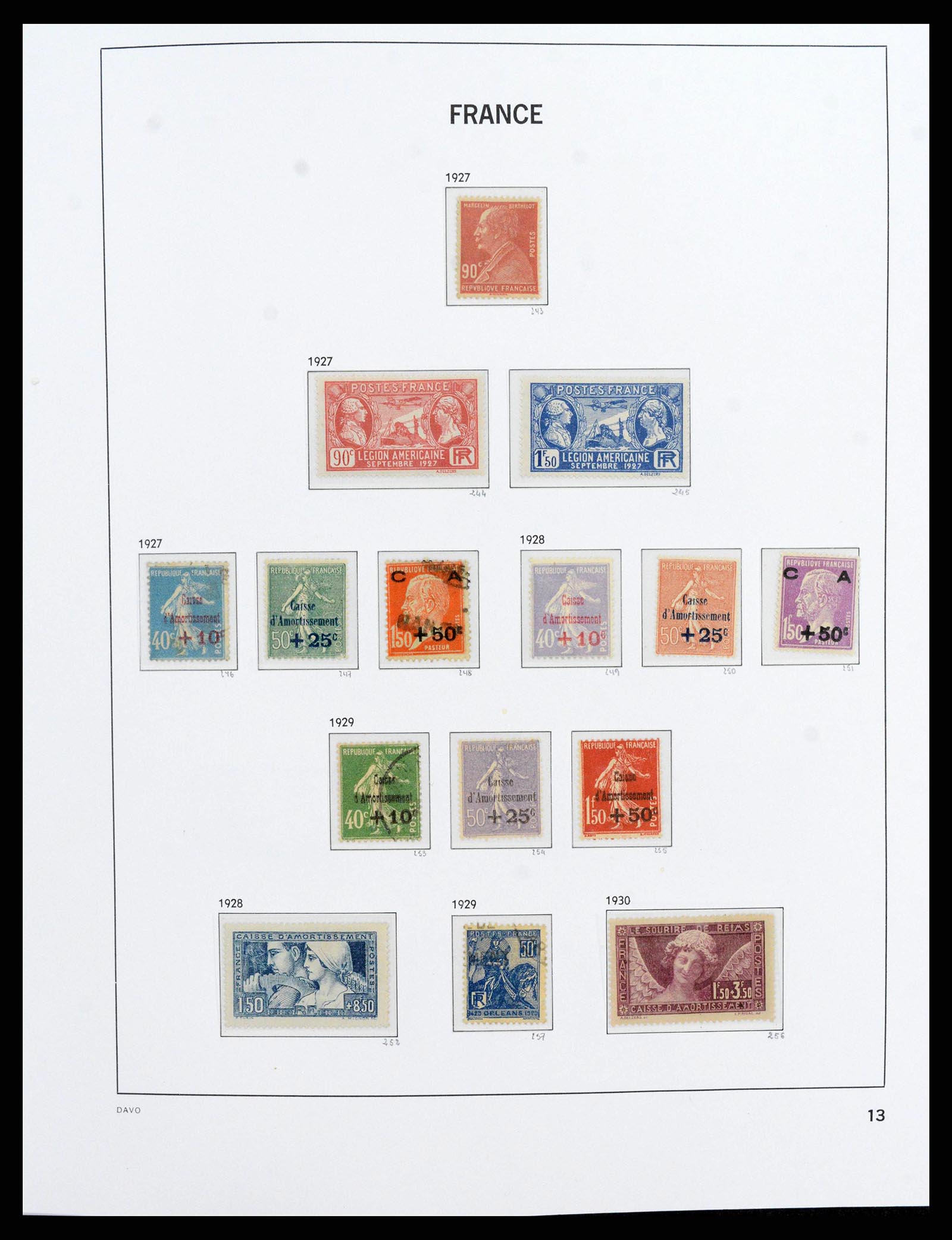 38209 0014 - Stamp collection 38209 France 1849-2020.