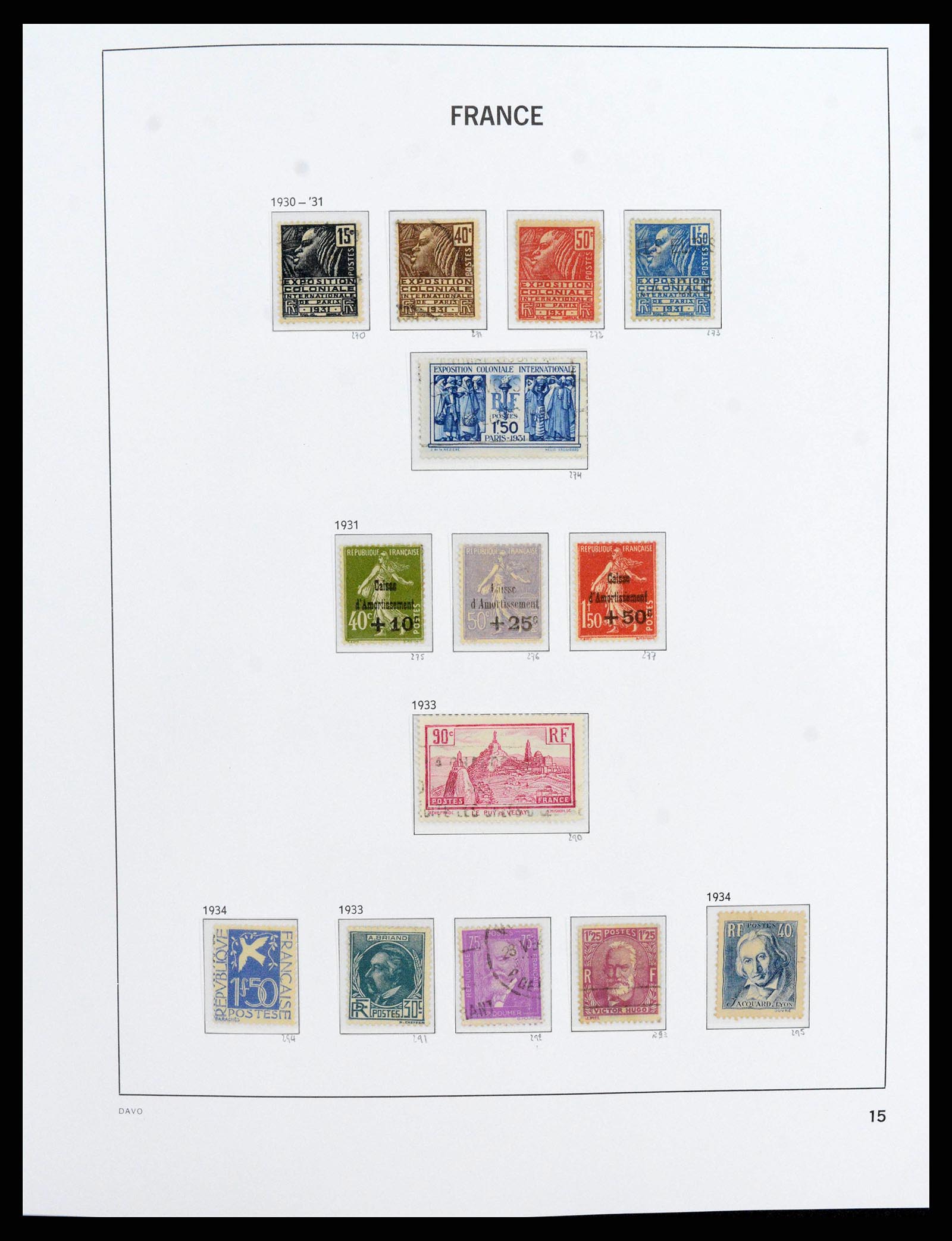 38209 0016 - Stamp collection 38209 France 1849-2020.