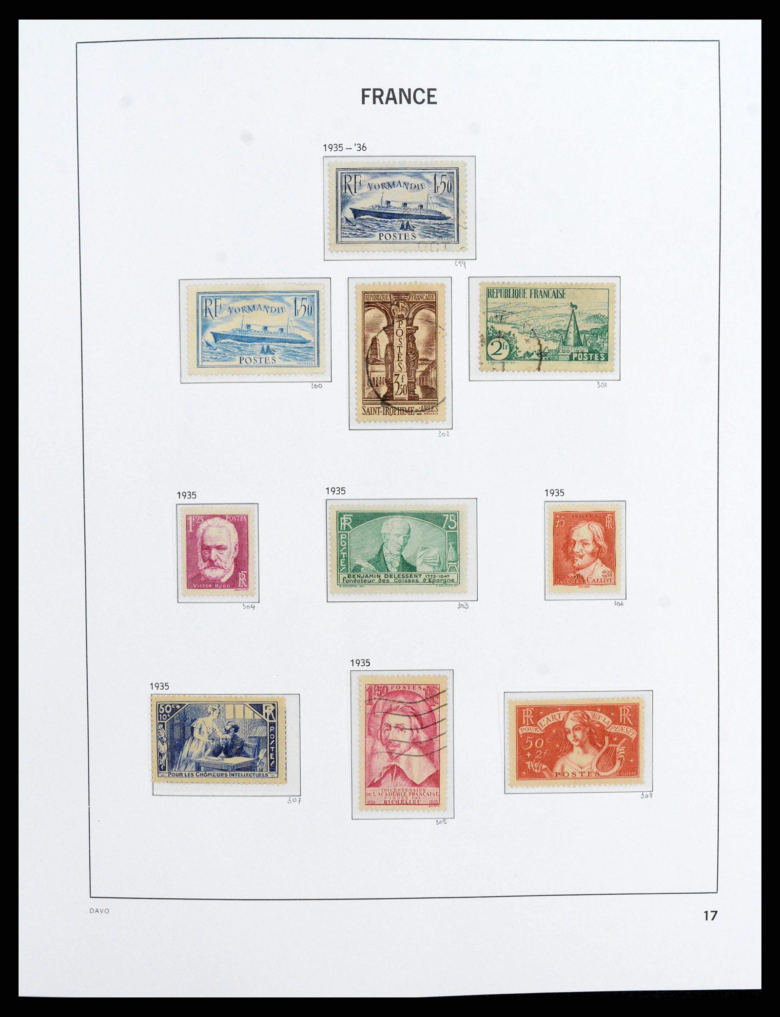 38209 0018 - Stamp collection 38209 France 1849-2020.