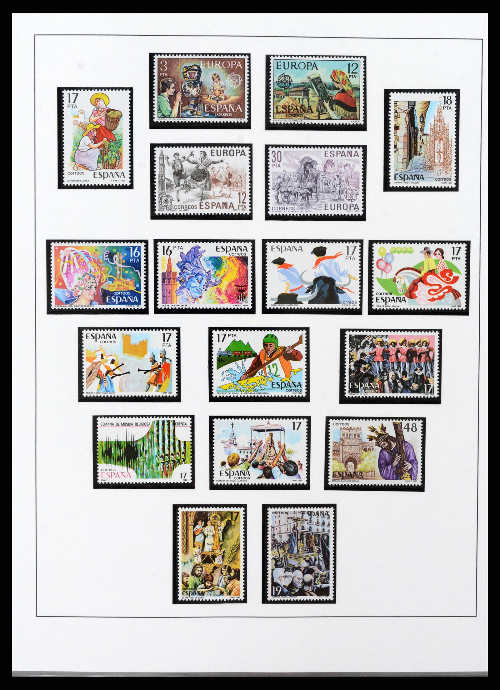 38219 0007 - Stamp collection 38219 Motif traditional costumes/folklore 1930-2020!