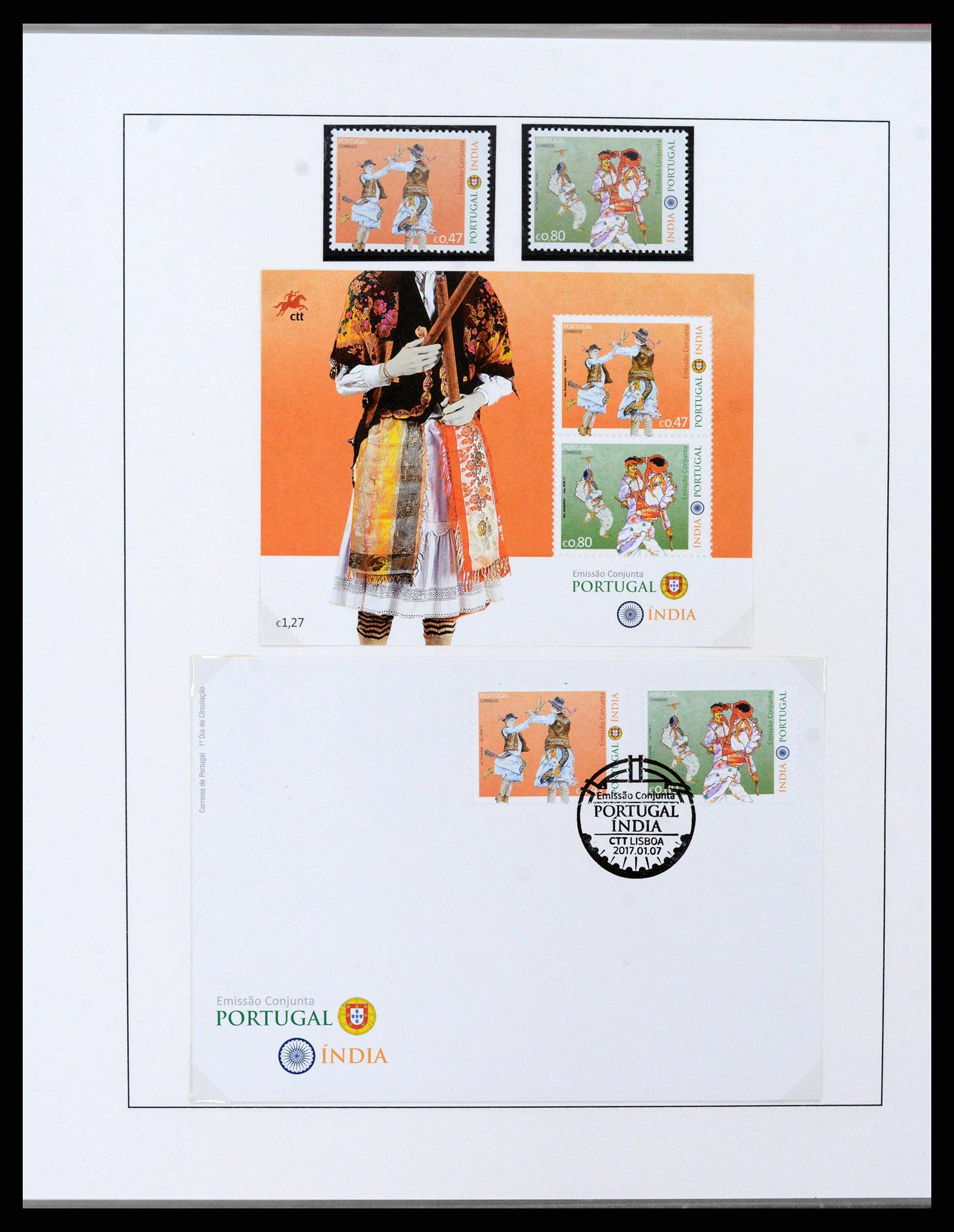 38219 0020 - Stamp collection 38219 Motif traditional costumes/folklore 1930-2020!