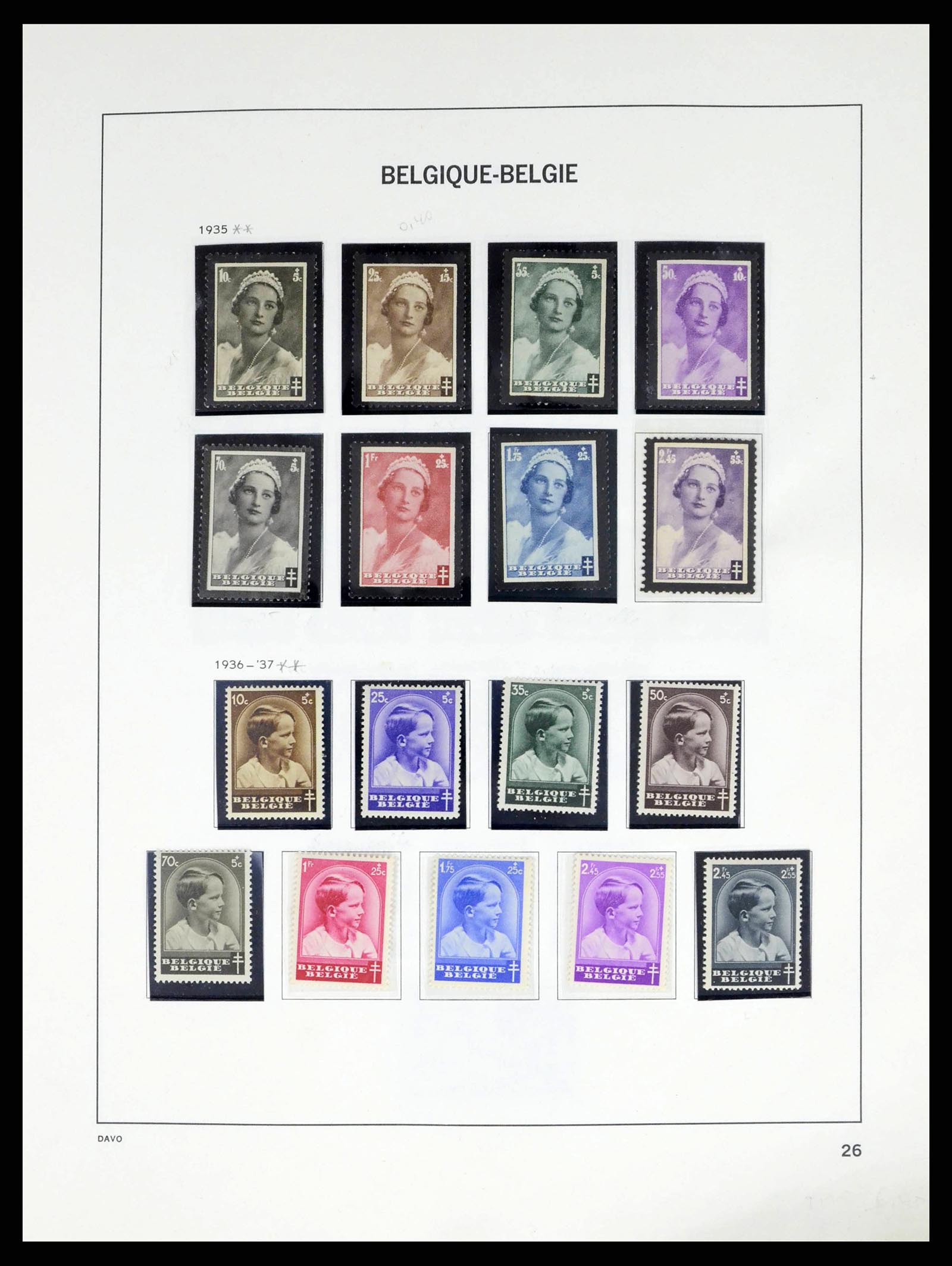 38249 0026 - Postzegelverzameling 38249 België 1849-1960.