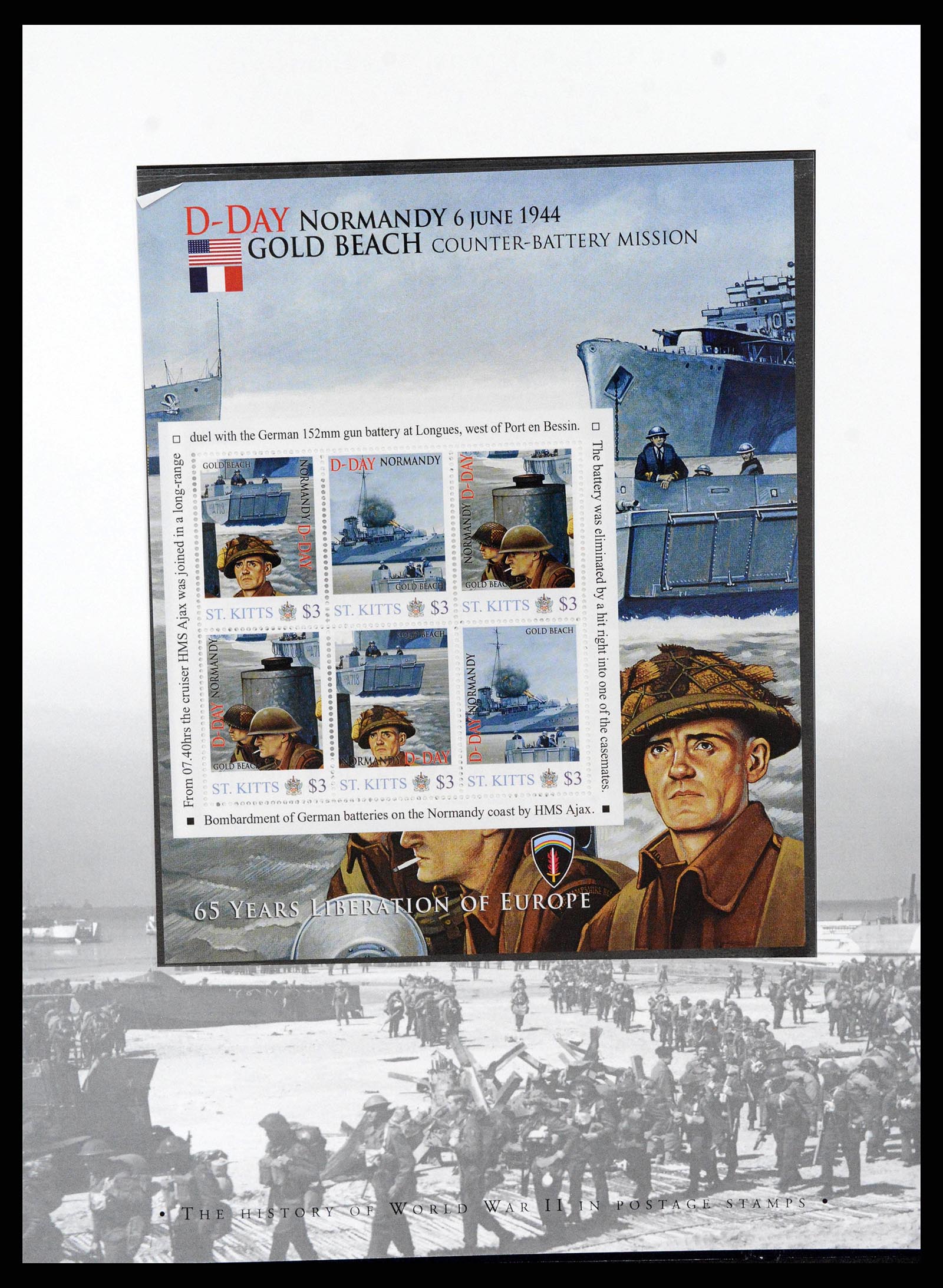 38257 0006 - Stamp collection 38257 Theme WW II 1939-1945.