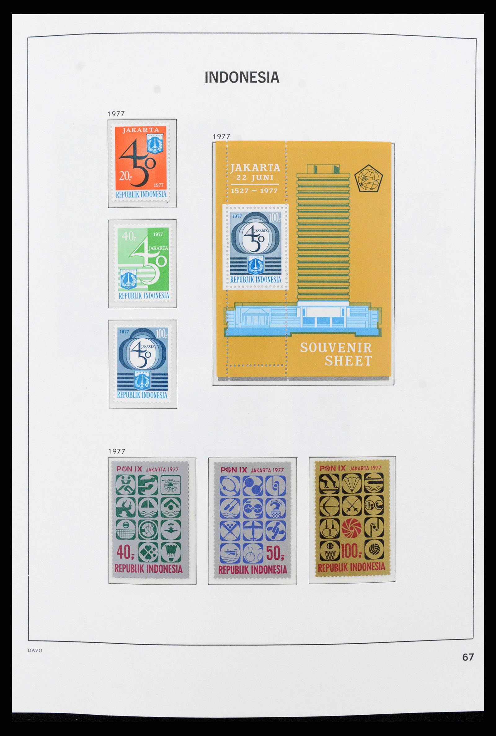 38272 0081 - Postzegelverzameling 38272 Indonesië 1949-2009.