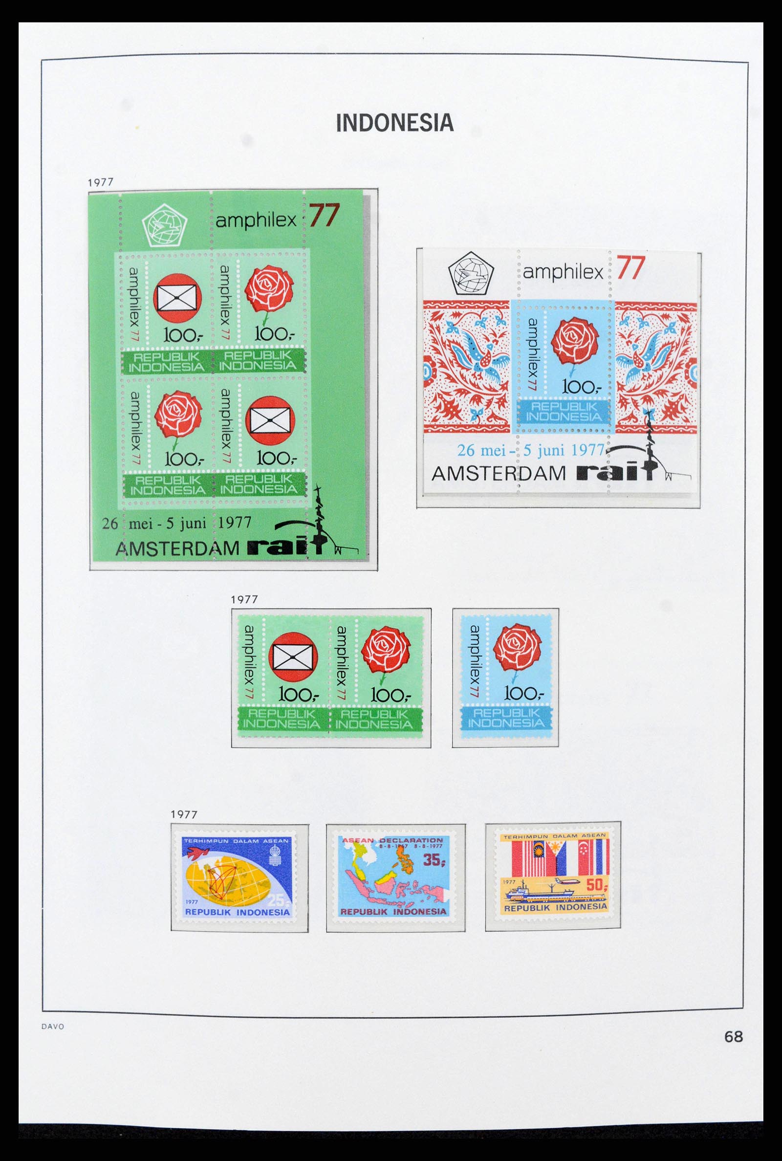 38272 0082 - Postzegelverzameling 38272 Indonesië 1949-2009.