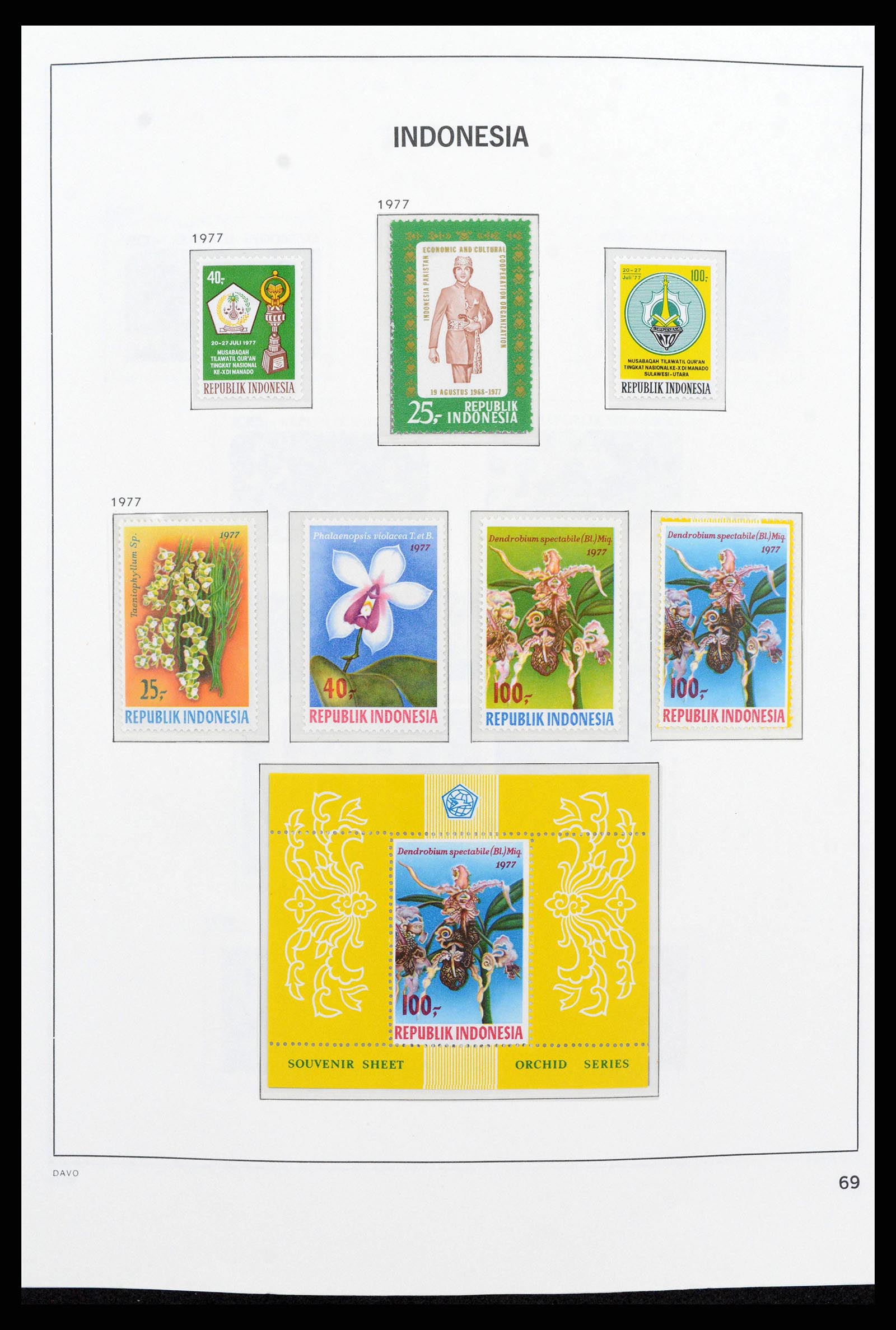 38272 0084 - Postzegelverzameling 38272 Indonesië 1949-2009.