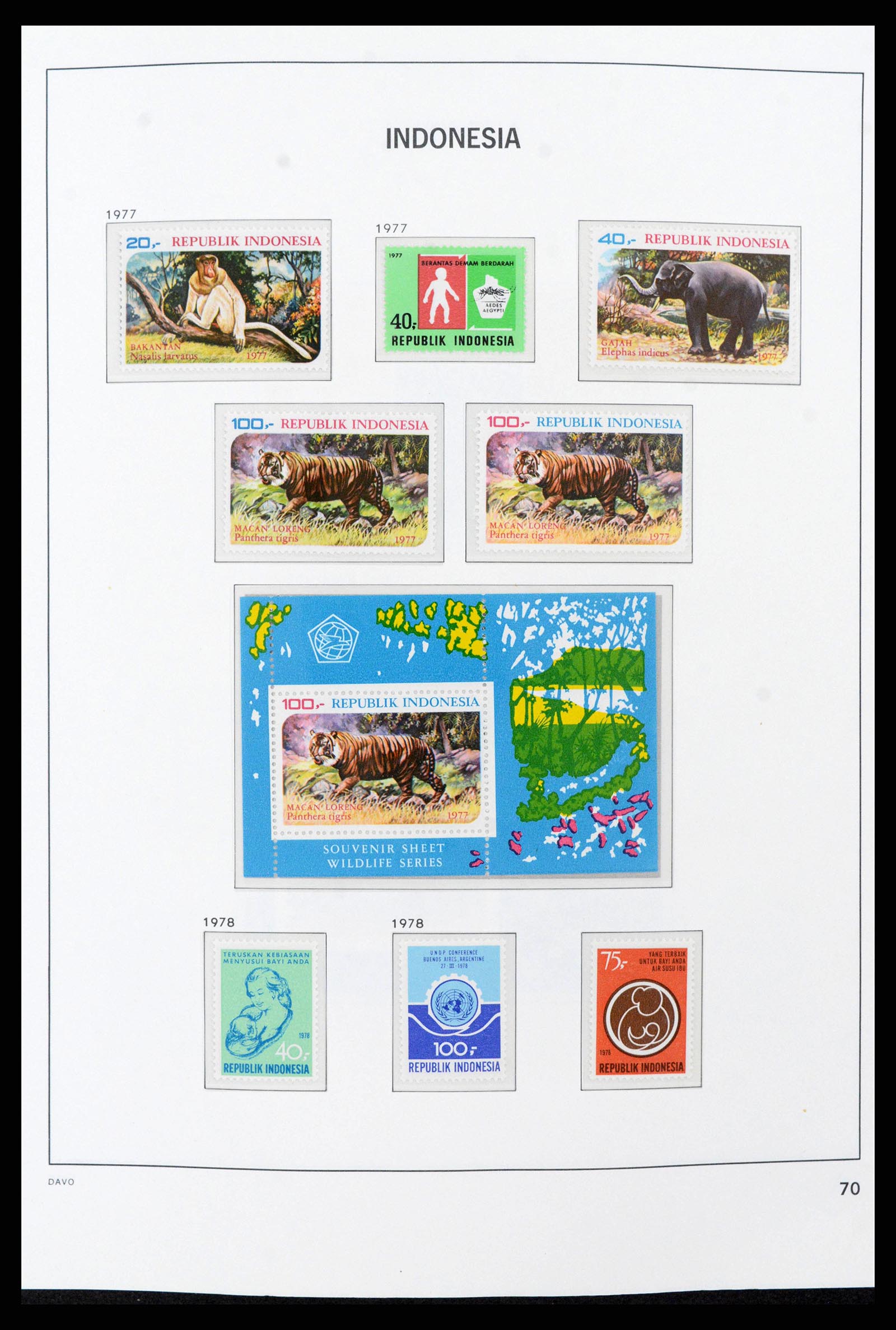 38272 0085 - Postzegelverzameling 38272 Indonesië 1949-2009.