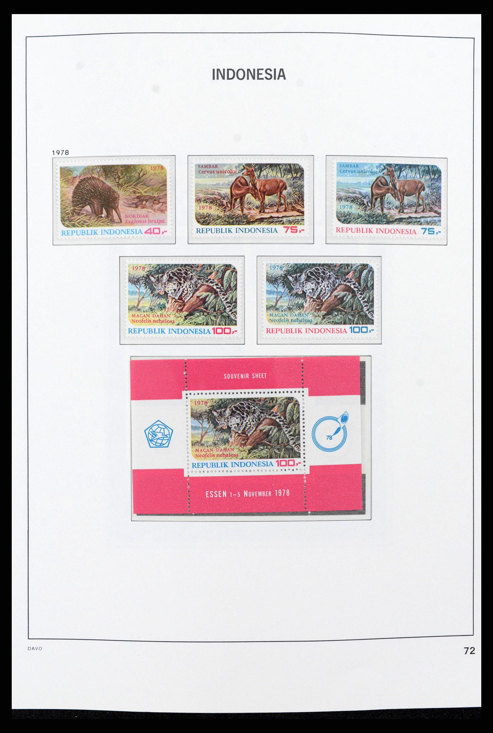 38272 0088 - Postzegelverzameling 38272 Indonesië 1949-2009.