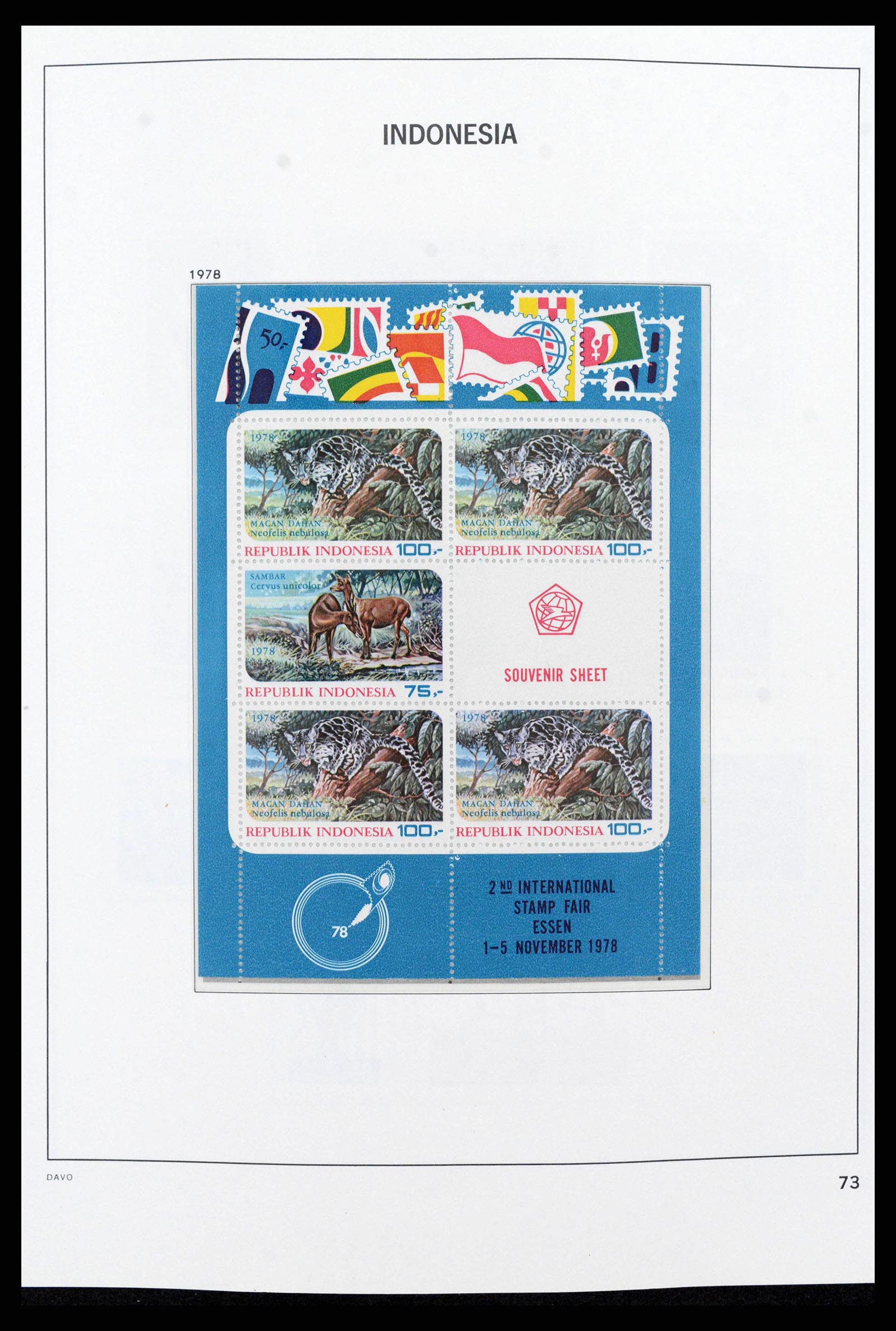 38272 0089 - Postzegelverzameling 38272 Indonesië 1949-2009.