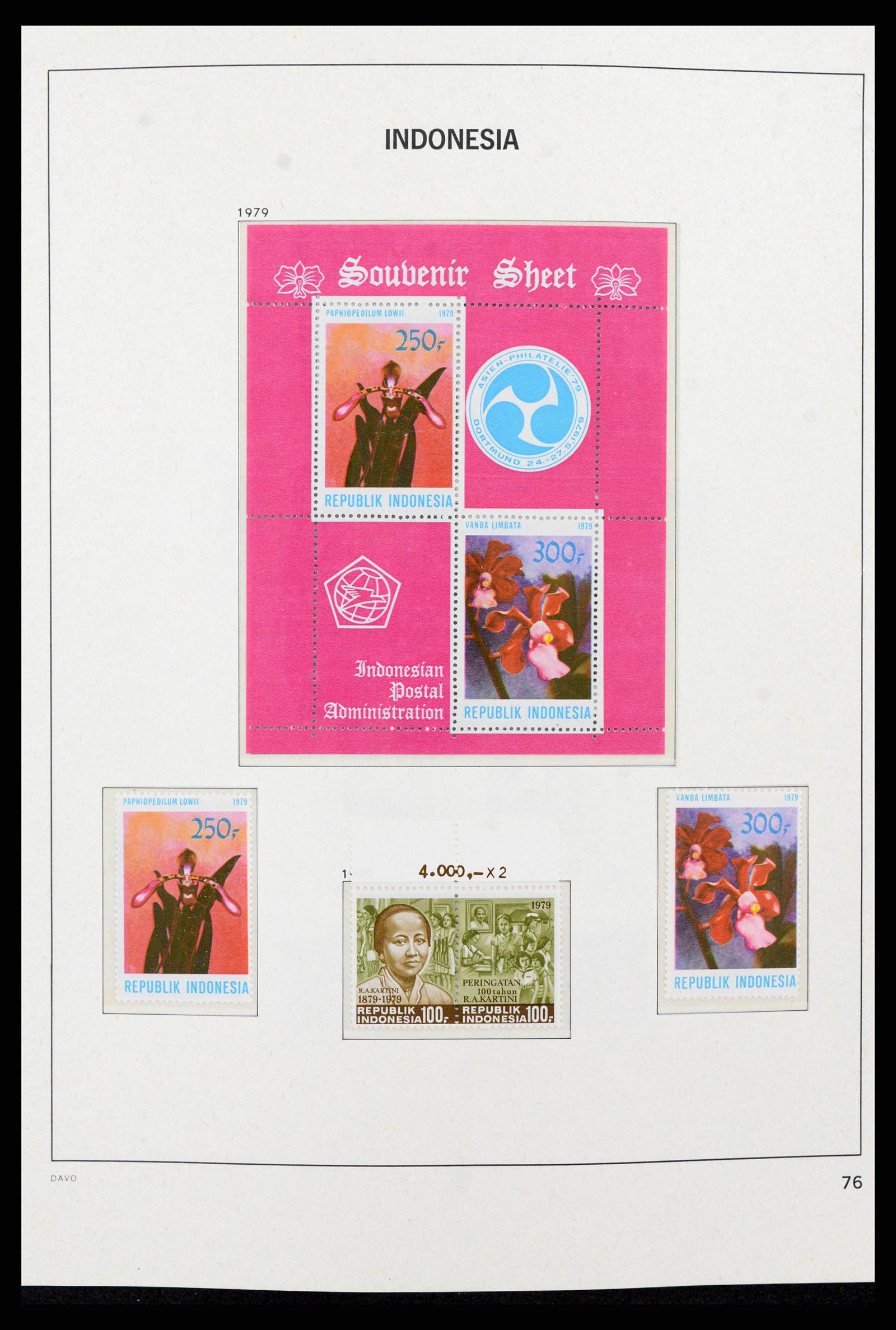 38272 0092 - Postzegelverzameling 38272 Indonesië 1949-2009.