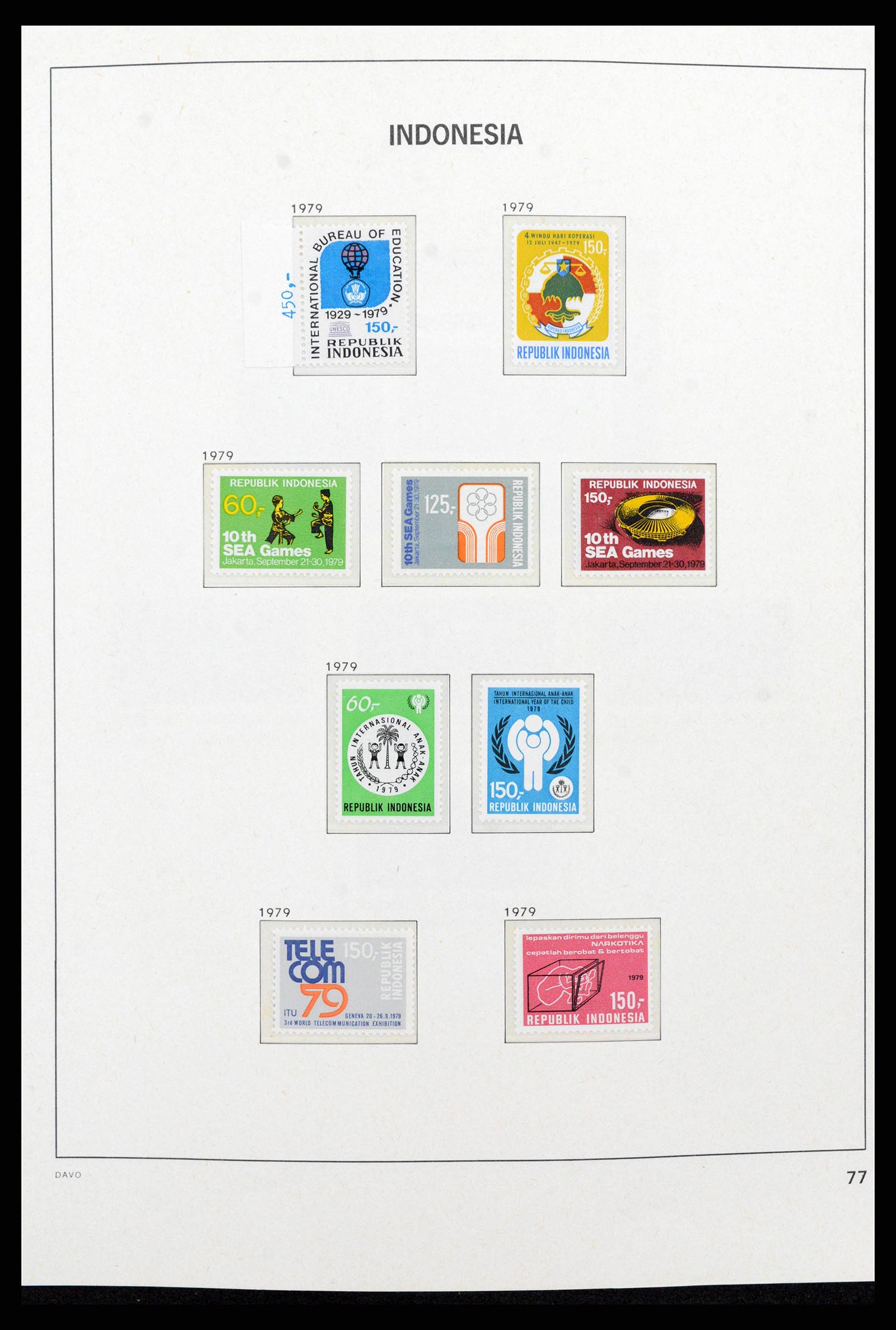 38272 0093 - Postzegelverzameling 38272 Indonesië 1949-2009.